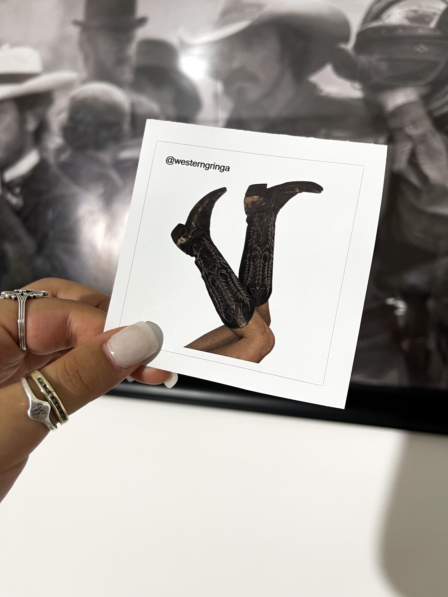 ole gringa’s boots sticker
