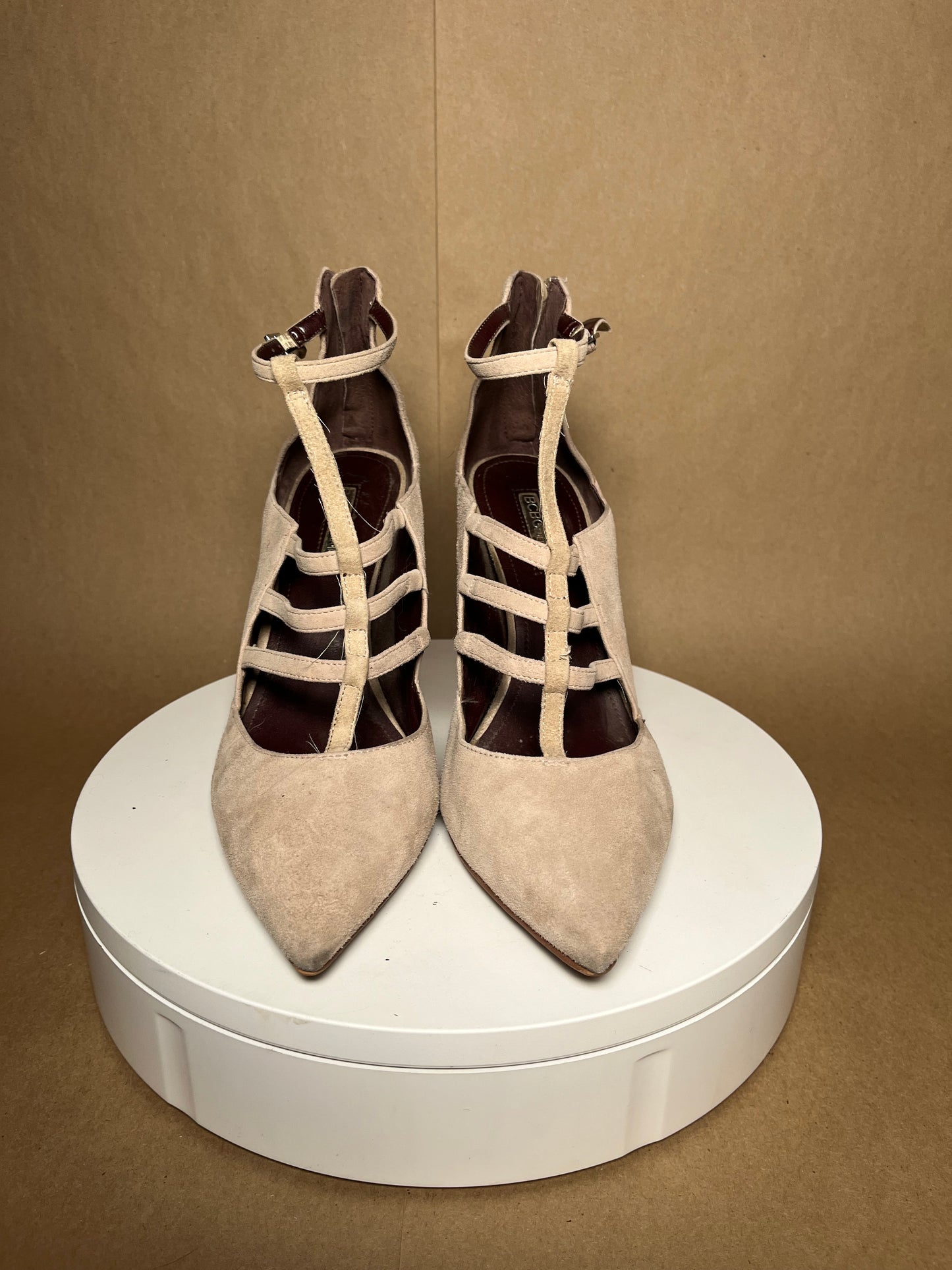 BCBG size 9 nude heels USED