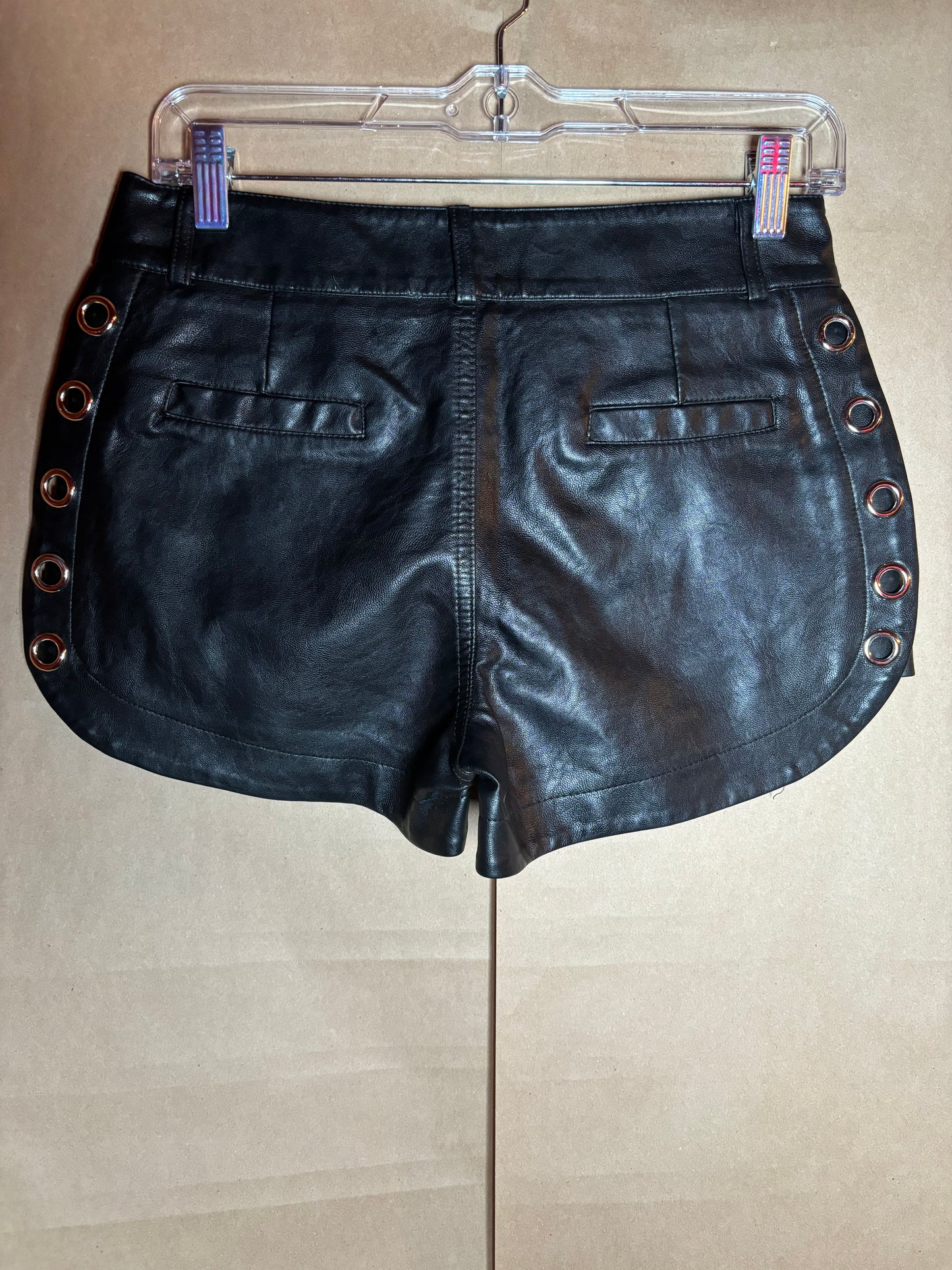 Simple size small leather shorts LIKE NEW