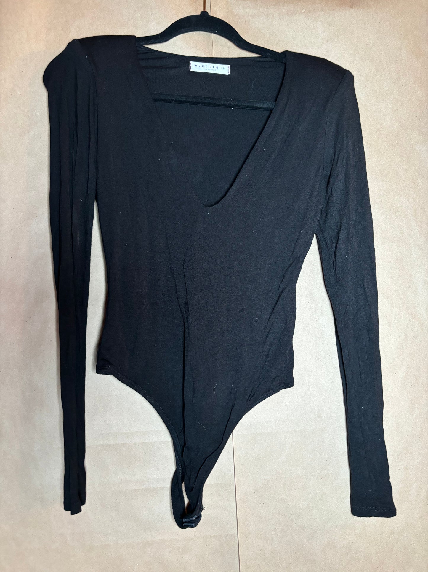 Blue Blush size small/medium long sleeve body suit LIKE NEW