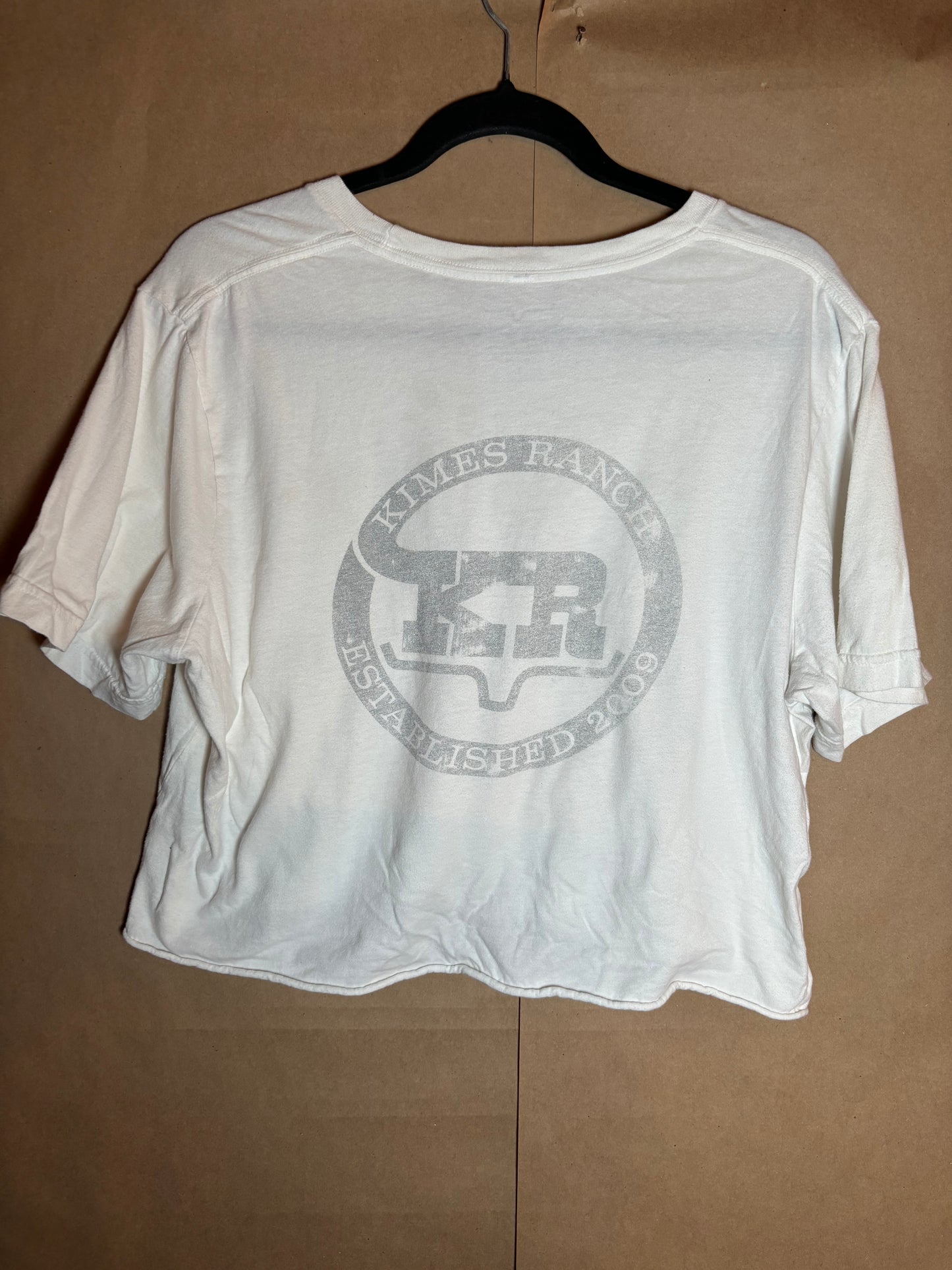 Kimes Ranch size large cropped tee GENTLY USED