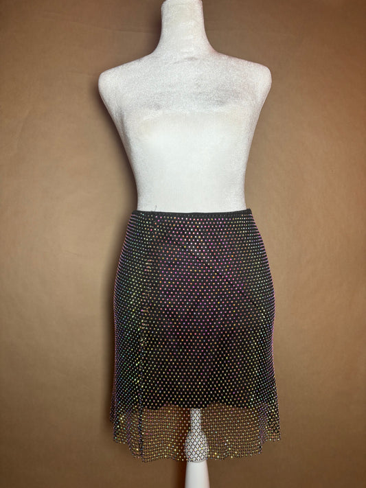 Blue B size small rhinestone mini skirt NEW WITHOUT TAGS