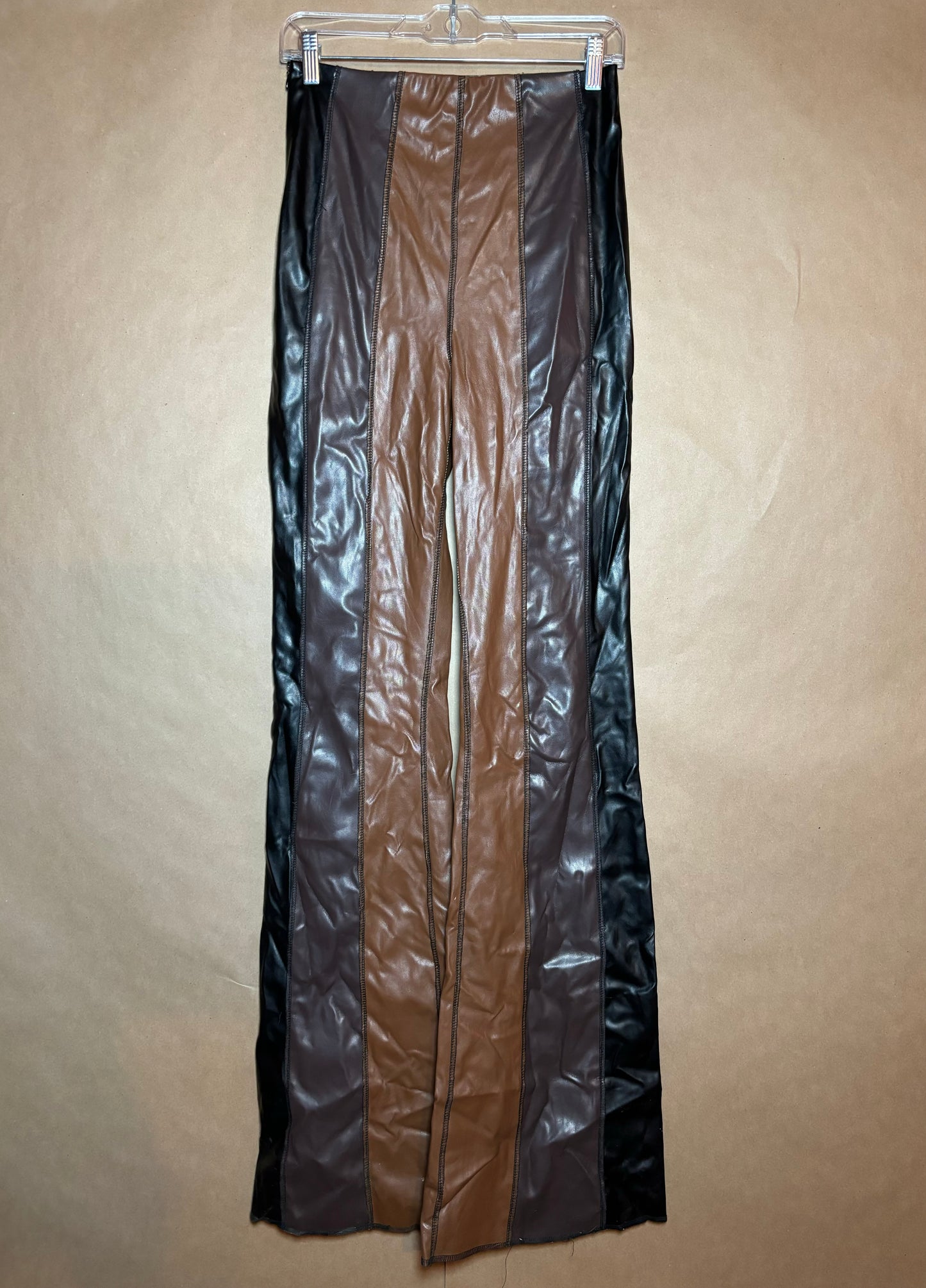 Pretty Little Thing size small faux leather pants USED