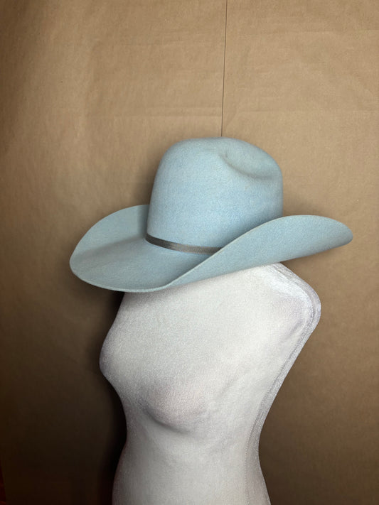 Capital Hatters size 7 1/4 10x powder blue custom cowboy hat GENTLY USED