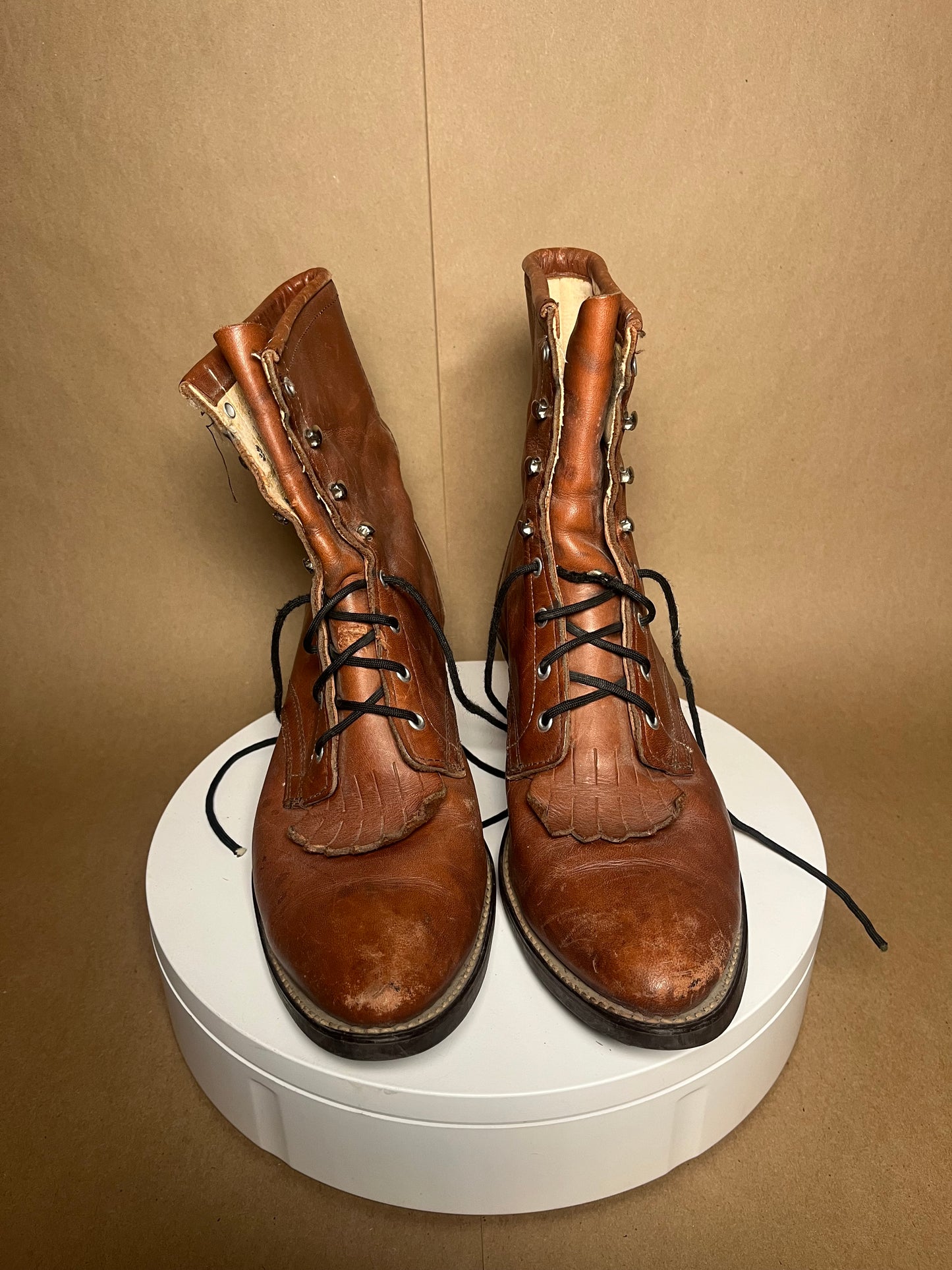 Justin size 10 packer boots VINTAGE