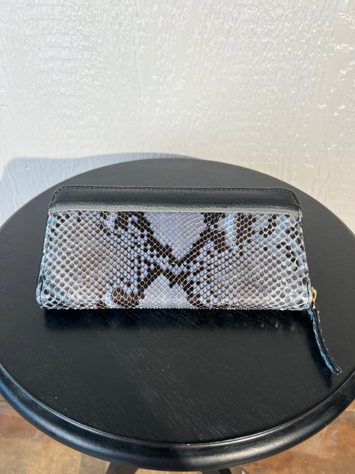 Boozie & Co genuine snakeskin wallet NWT