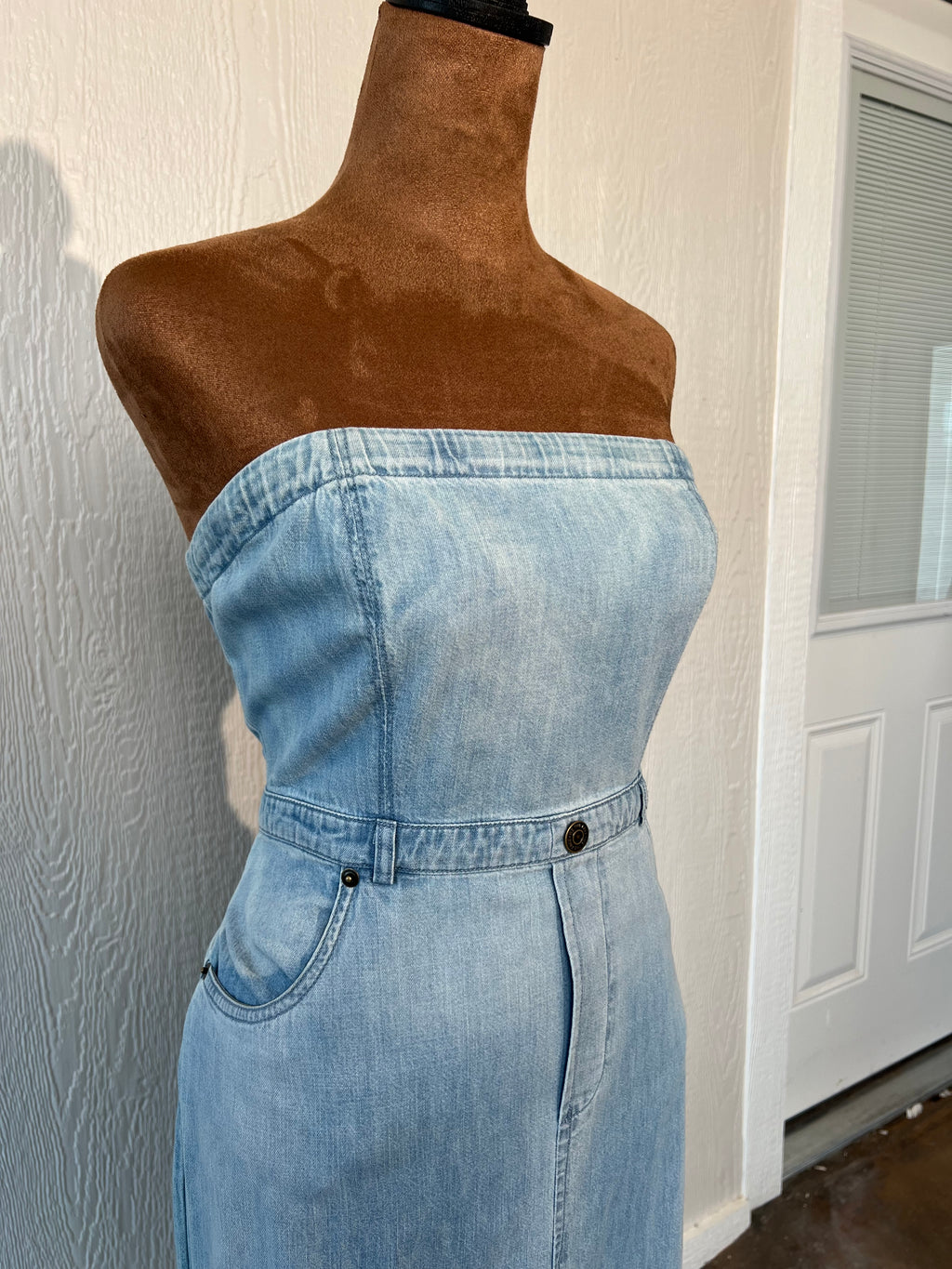 Free People size 6 denim dress LIKE NEW