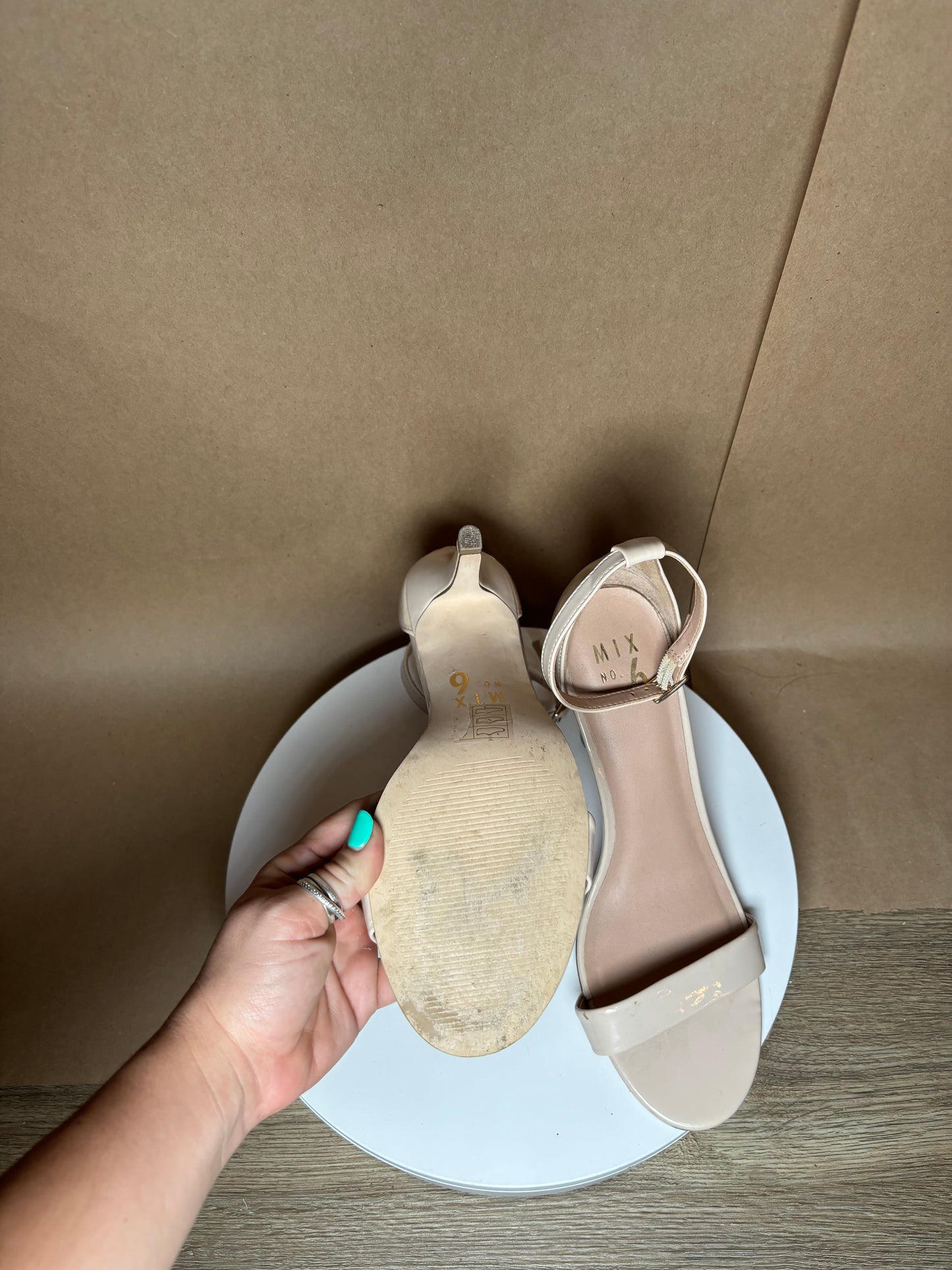 Mix NO. 6 size 9.5 nude heels GENTLY USED