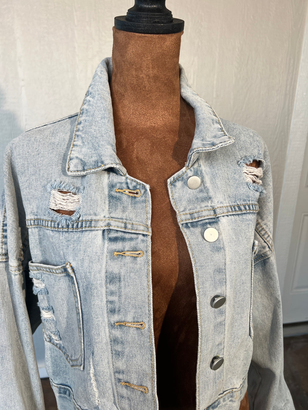 La' Ros size small denim jacket GENTLY USED