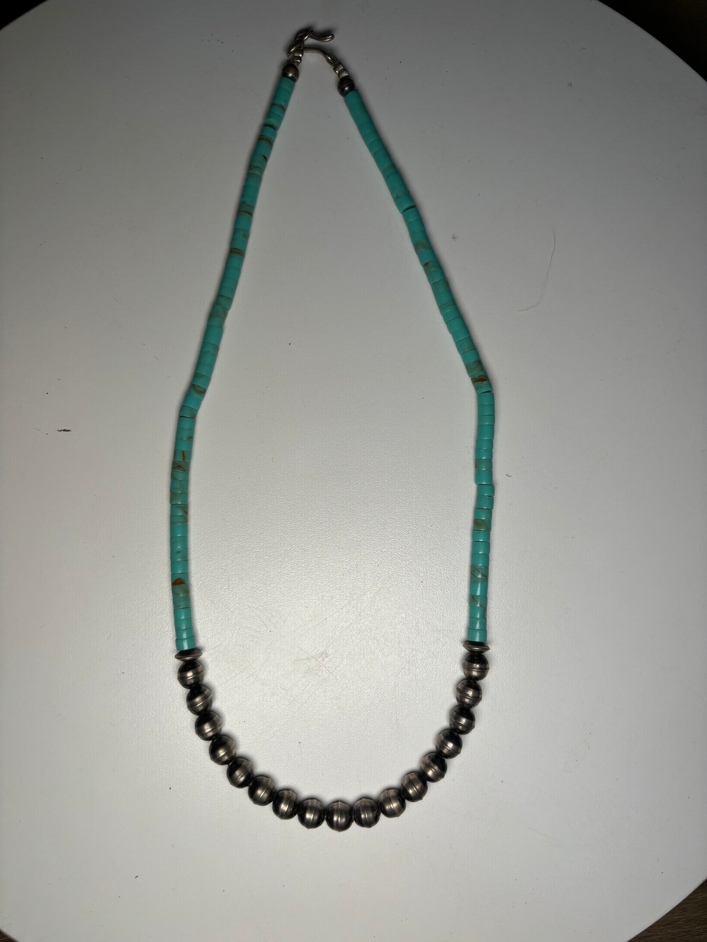 Genuine Turquoise and Navajo pearl necklace