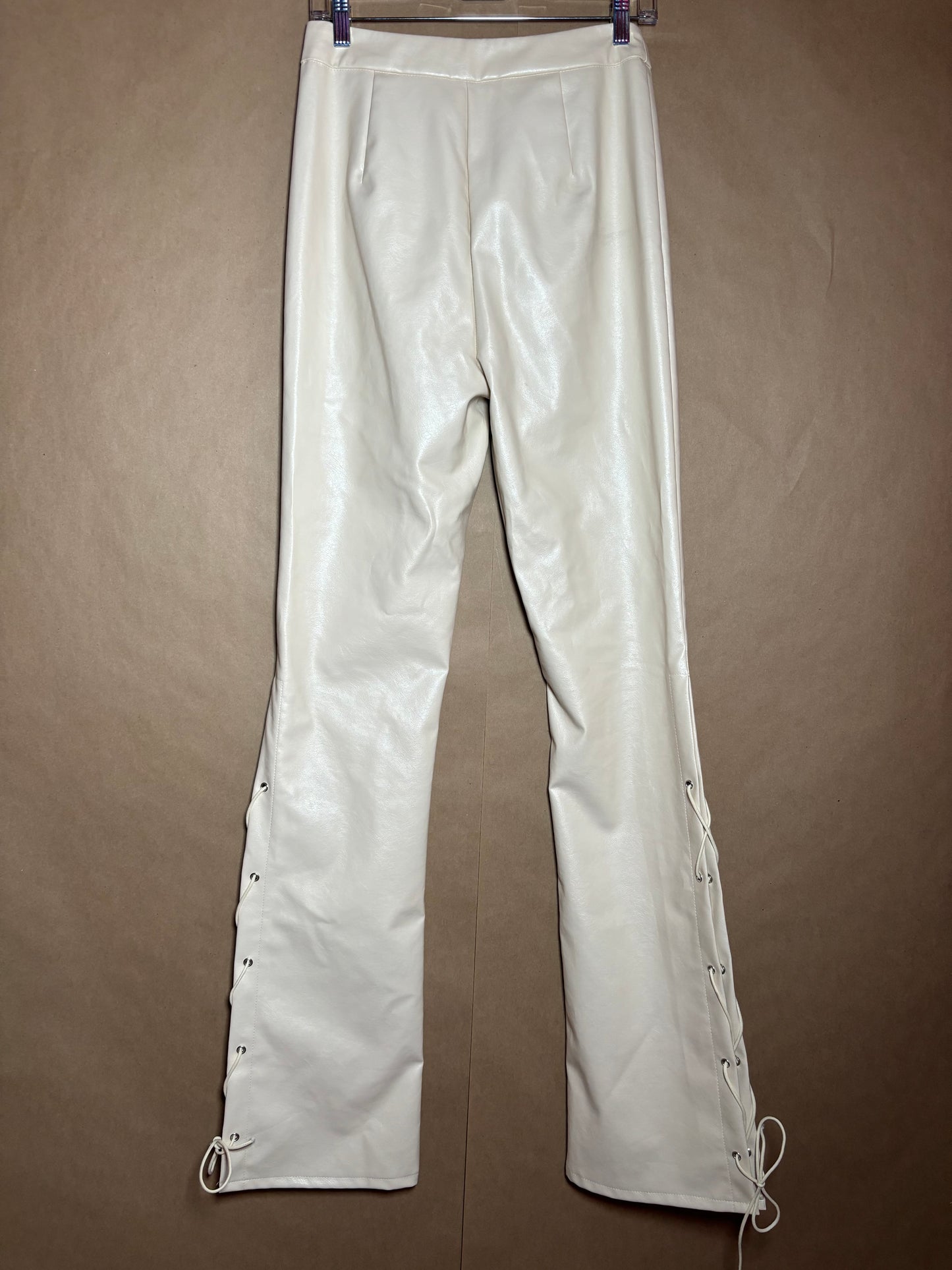 Pretty Little Thing size small faux leather pants LIKE NEW