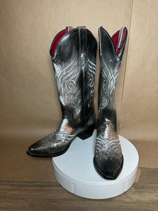 Ferrini size 9.5 Masquerade metallic boots GENTLY USED