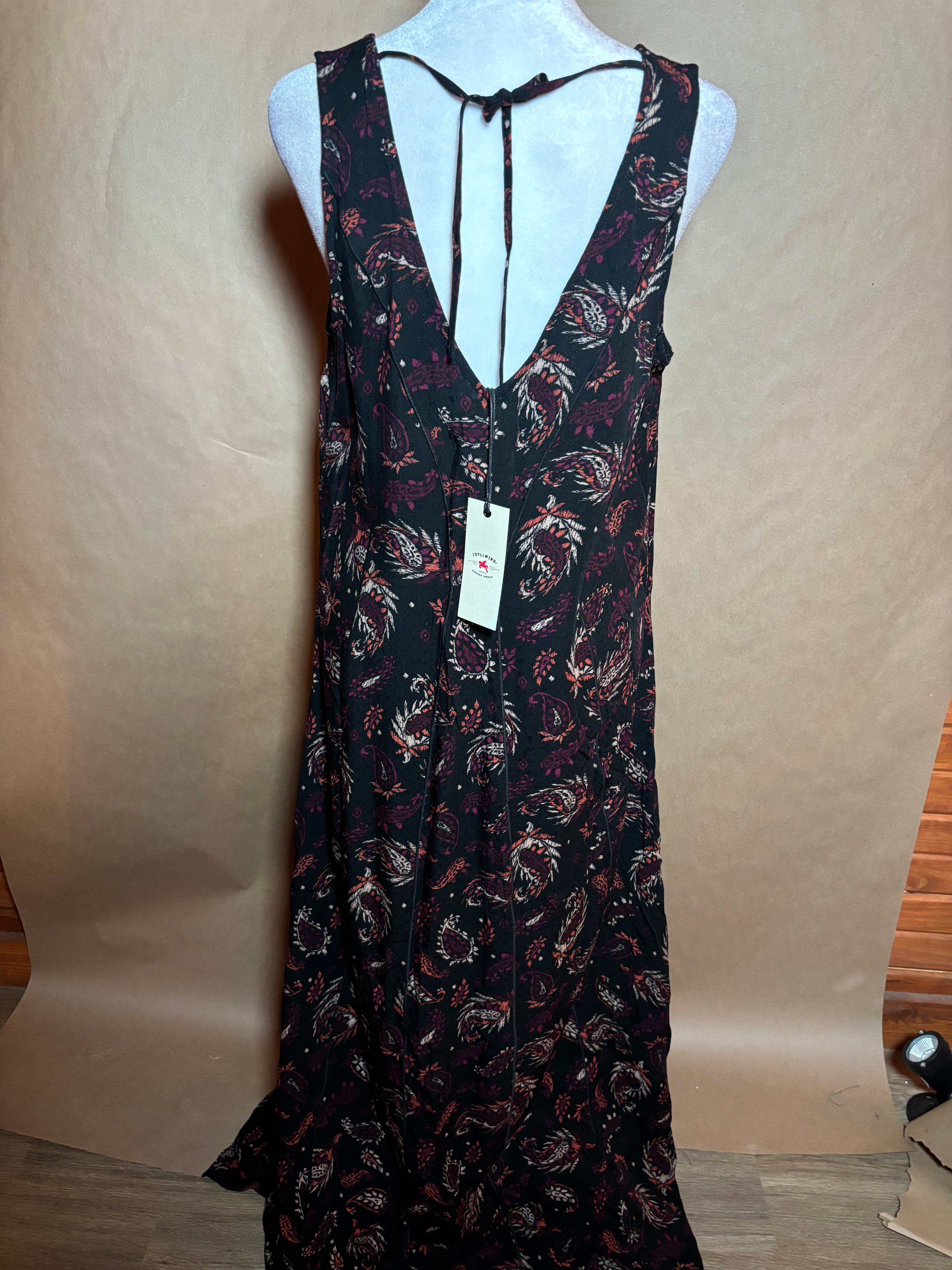 Idyllwind size small floral maxi dress NEW WITH TAGS