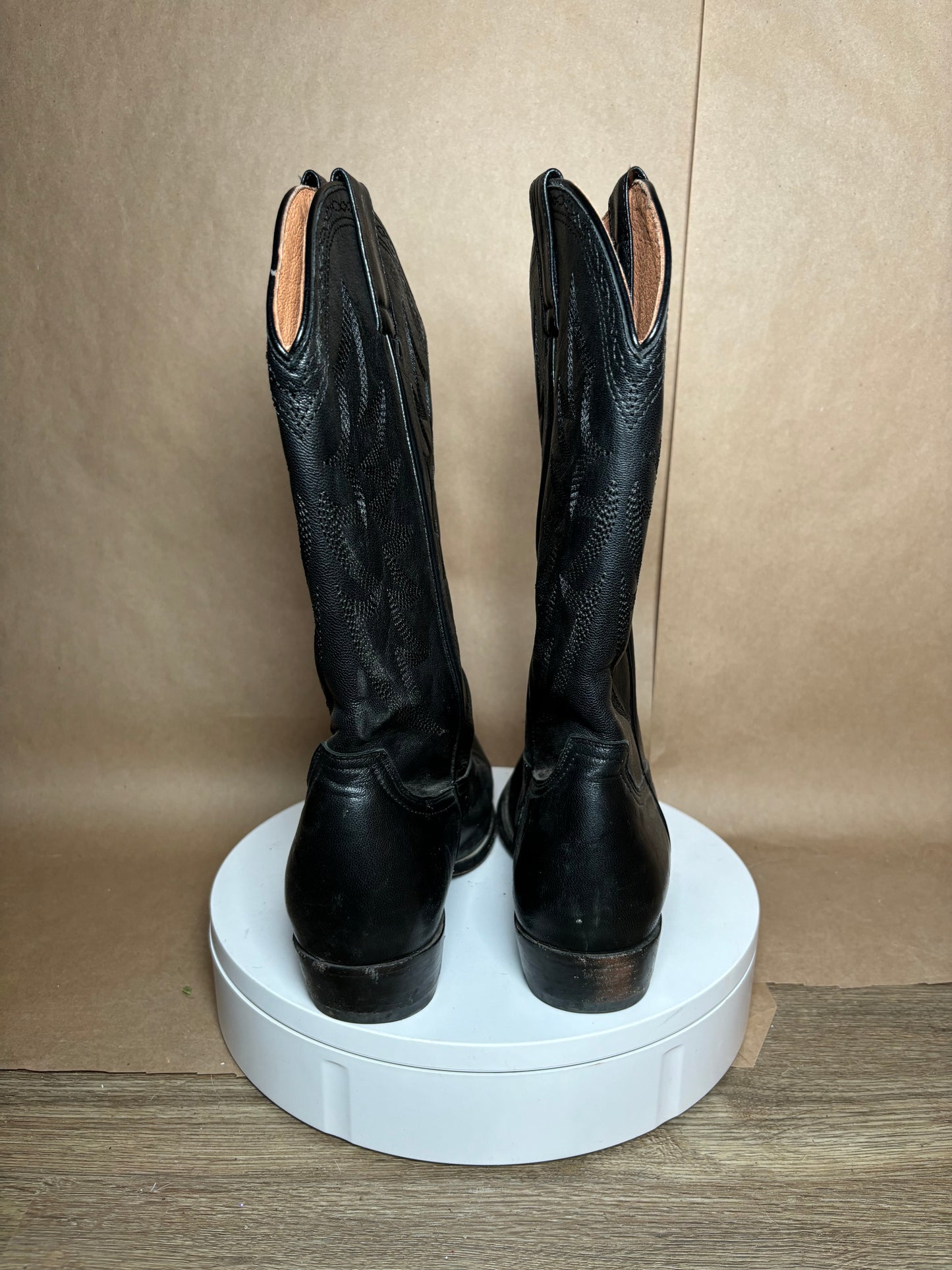 Shayanne size 9.5 simple black boots GENTLY USED