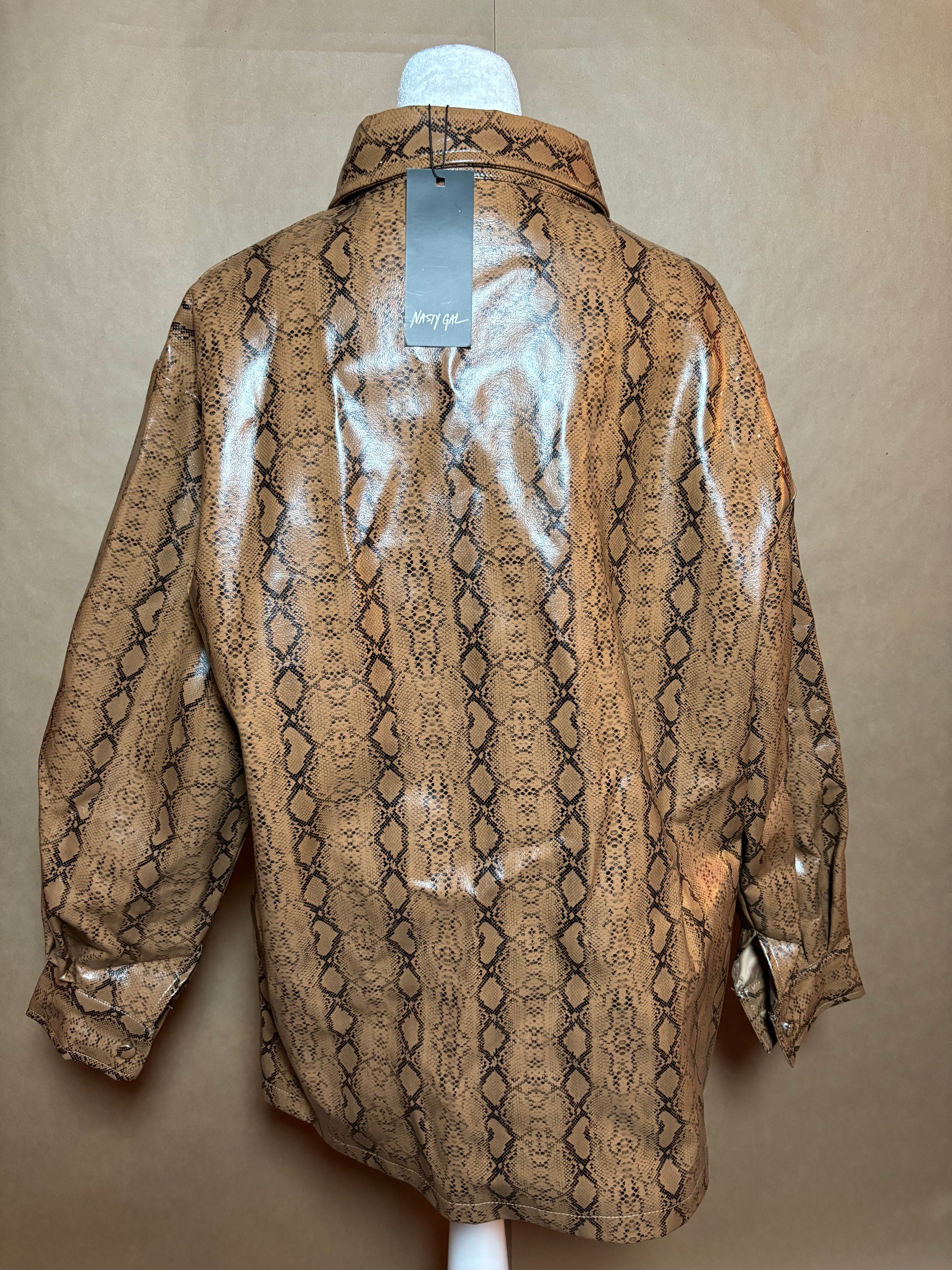 Nasty Gal size small leather jacket NEW WITH TAGS