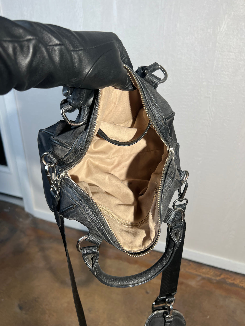 EGO/hand designed cross body bag USED