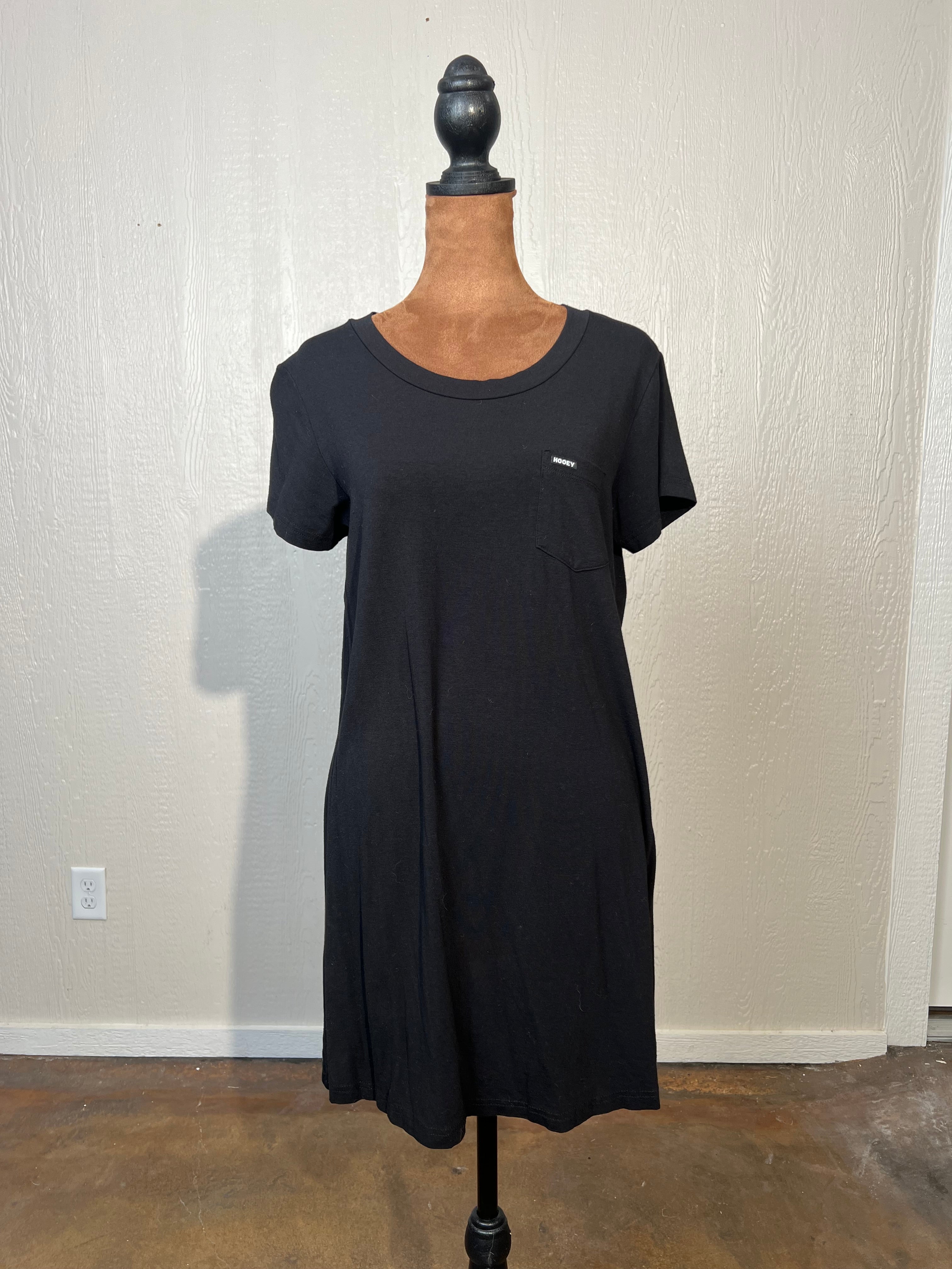 HOOEY size medium black tshirt dress LIKE NEW