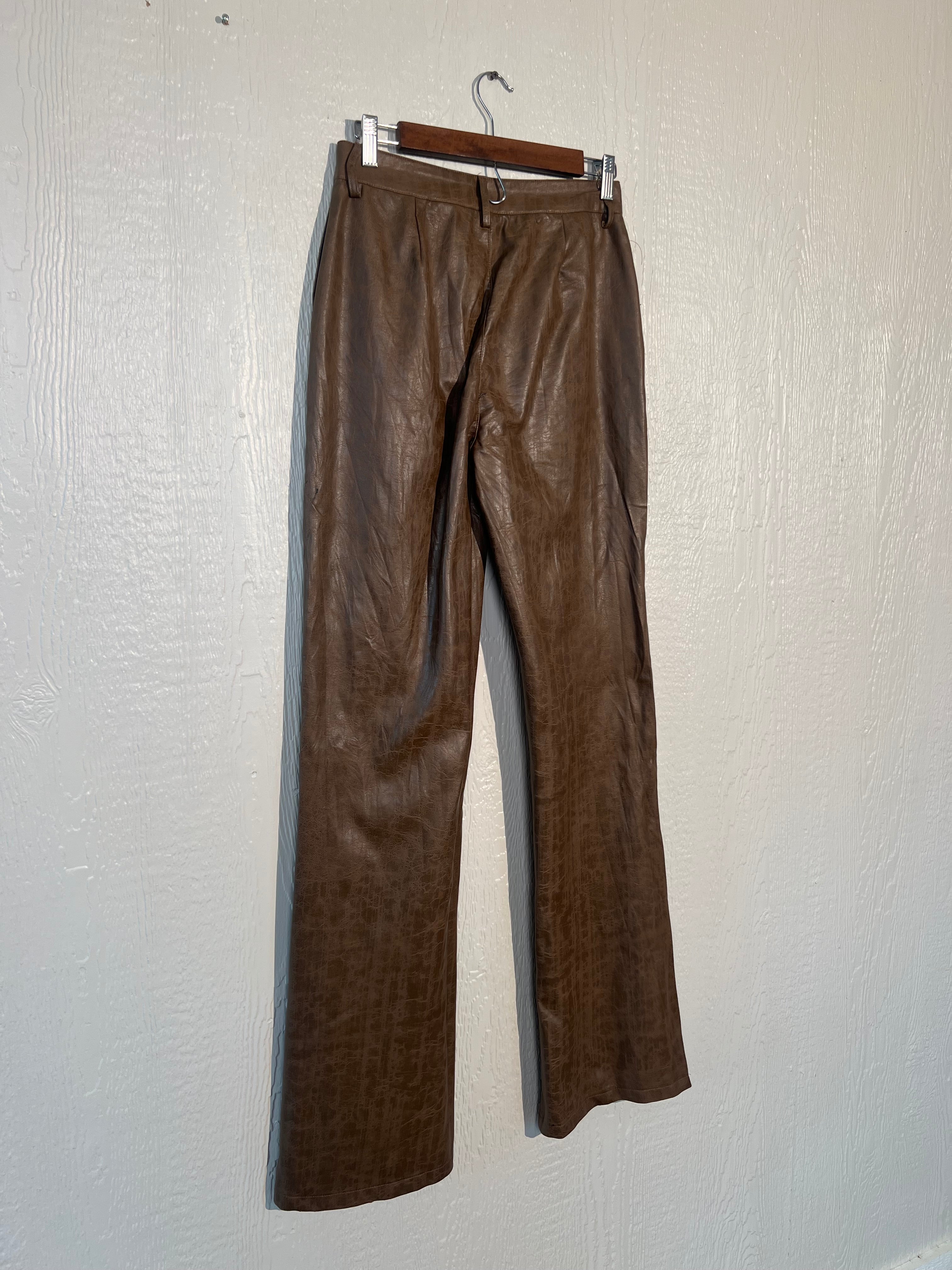 Pretty Little Thing 28" x 36" faux leather pants LIKE NEW