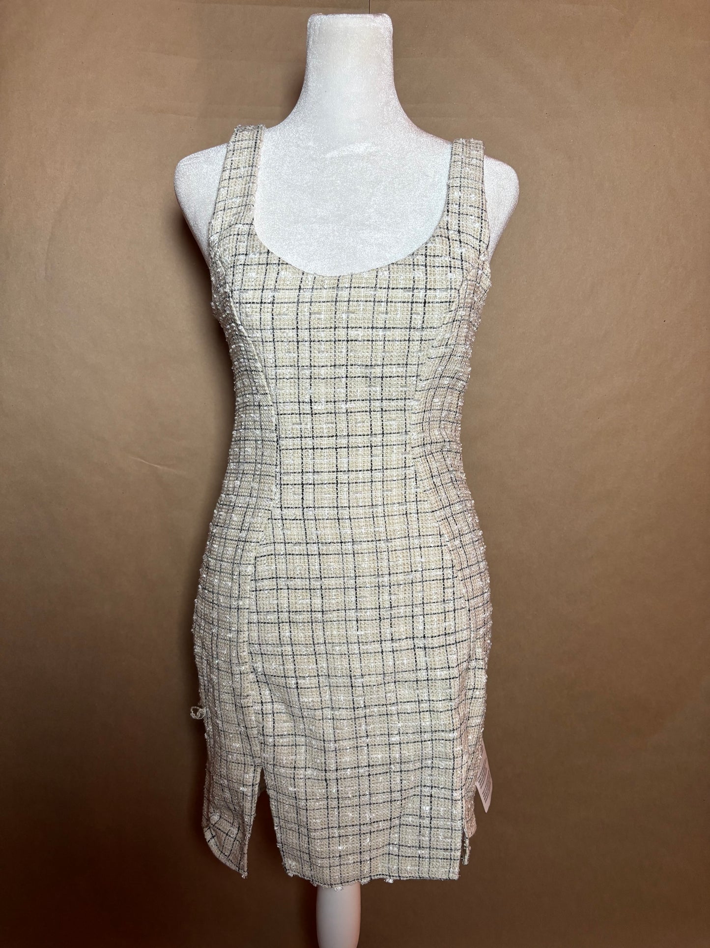 ASOS size small mini plaid dress NEW WITH TAGS