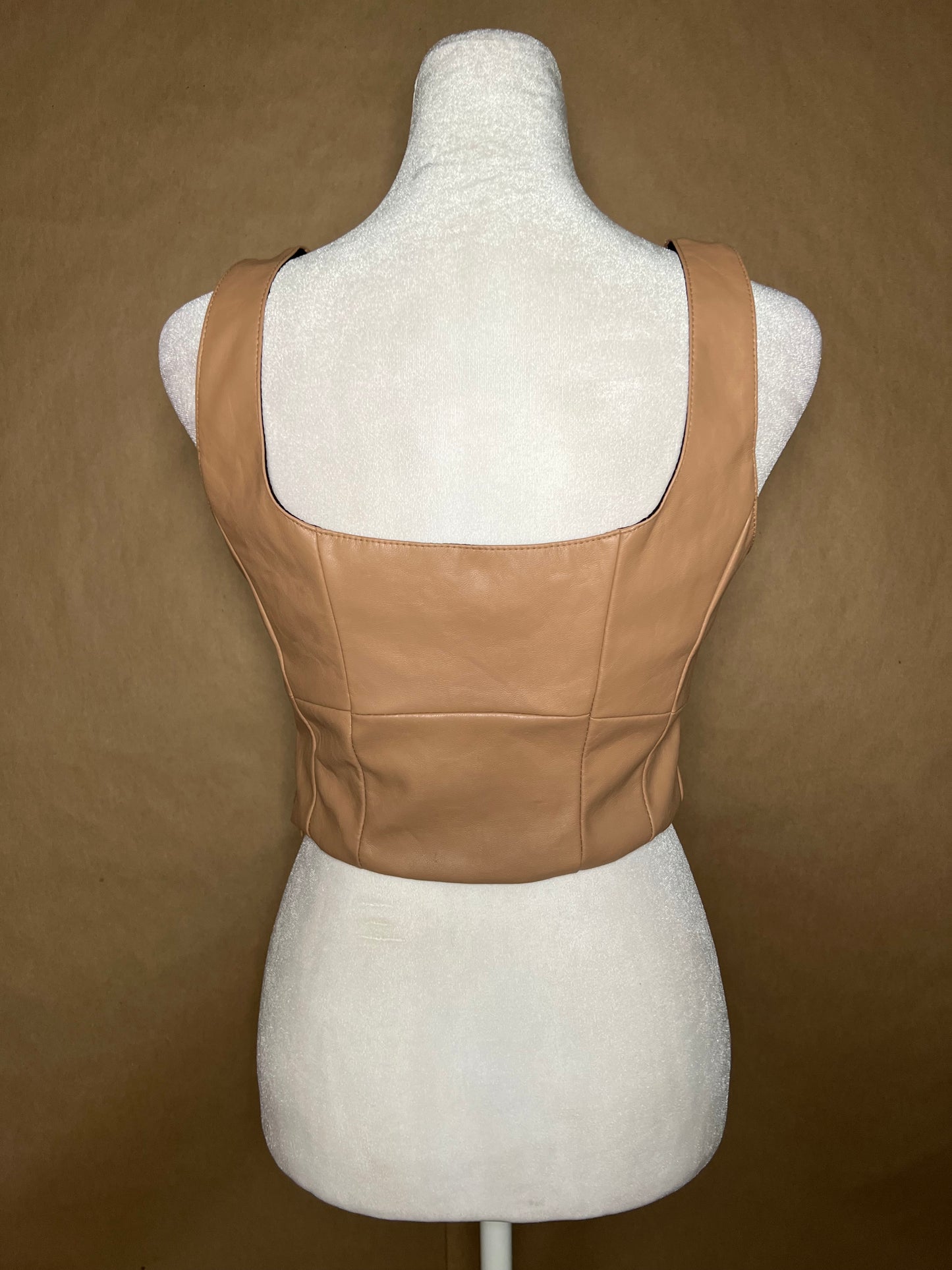 Whiteroom + Cactus size small leather crop top LIKE NEW