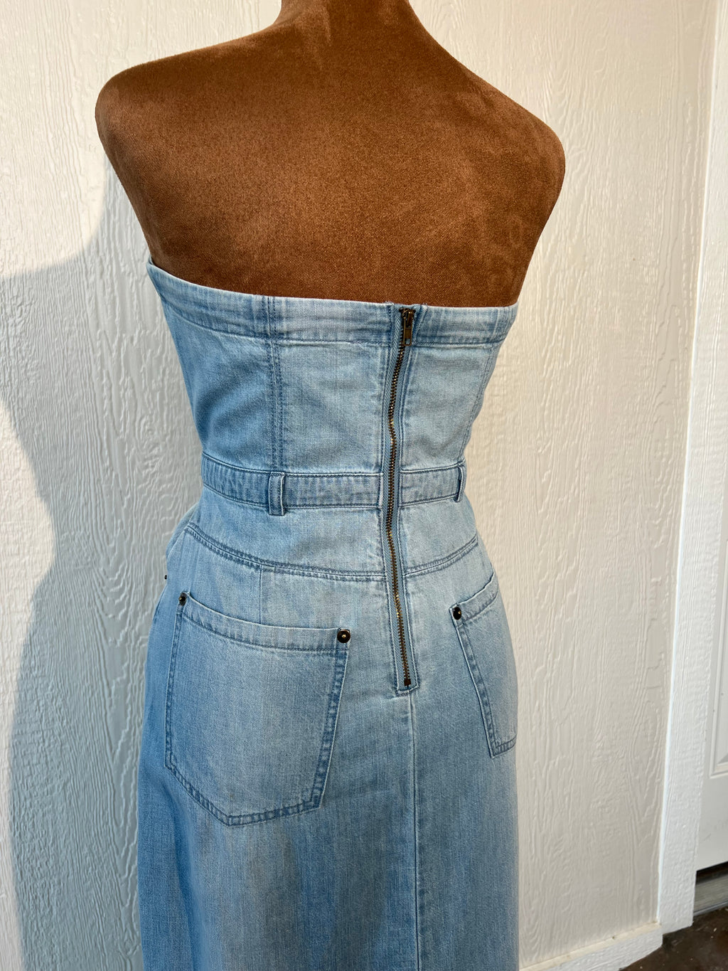 Free People size 6 denim dress LIKE NEW