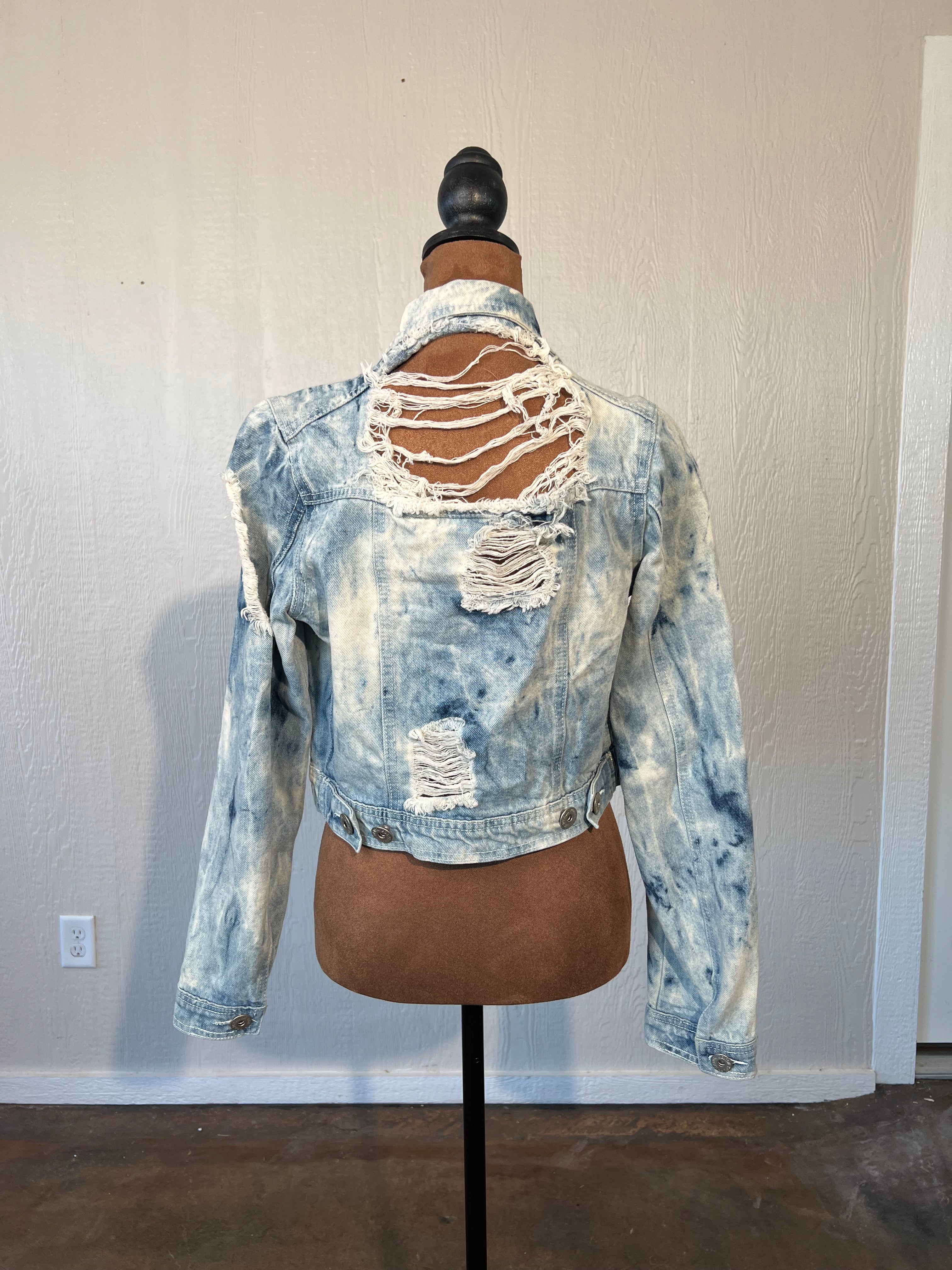 POL size small cropped denim jacket GENTLY USED