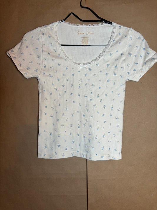 Flower girl size small/medium baby tee LIKE NEW