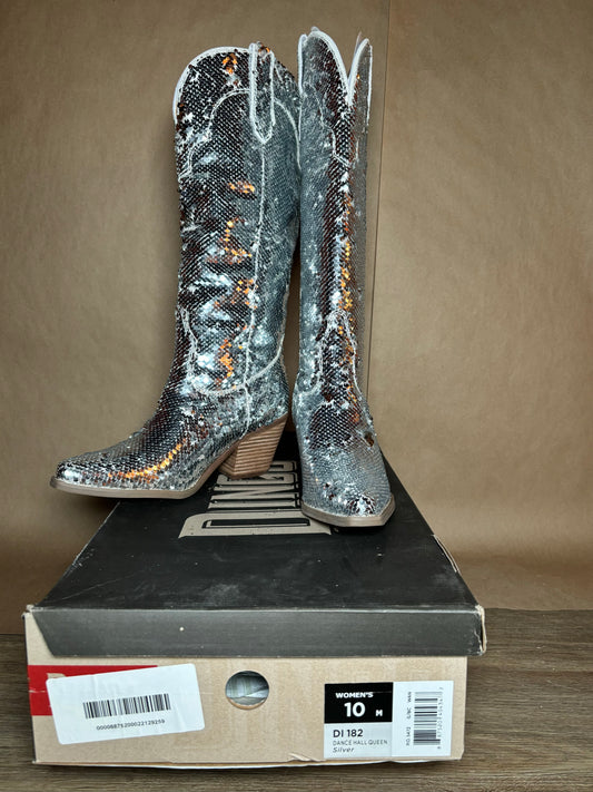 DINGO size 10 Dance Hall Queen sequin boots NEW IN BOX