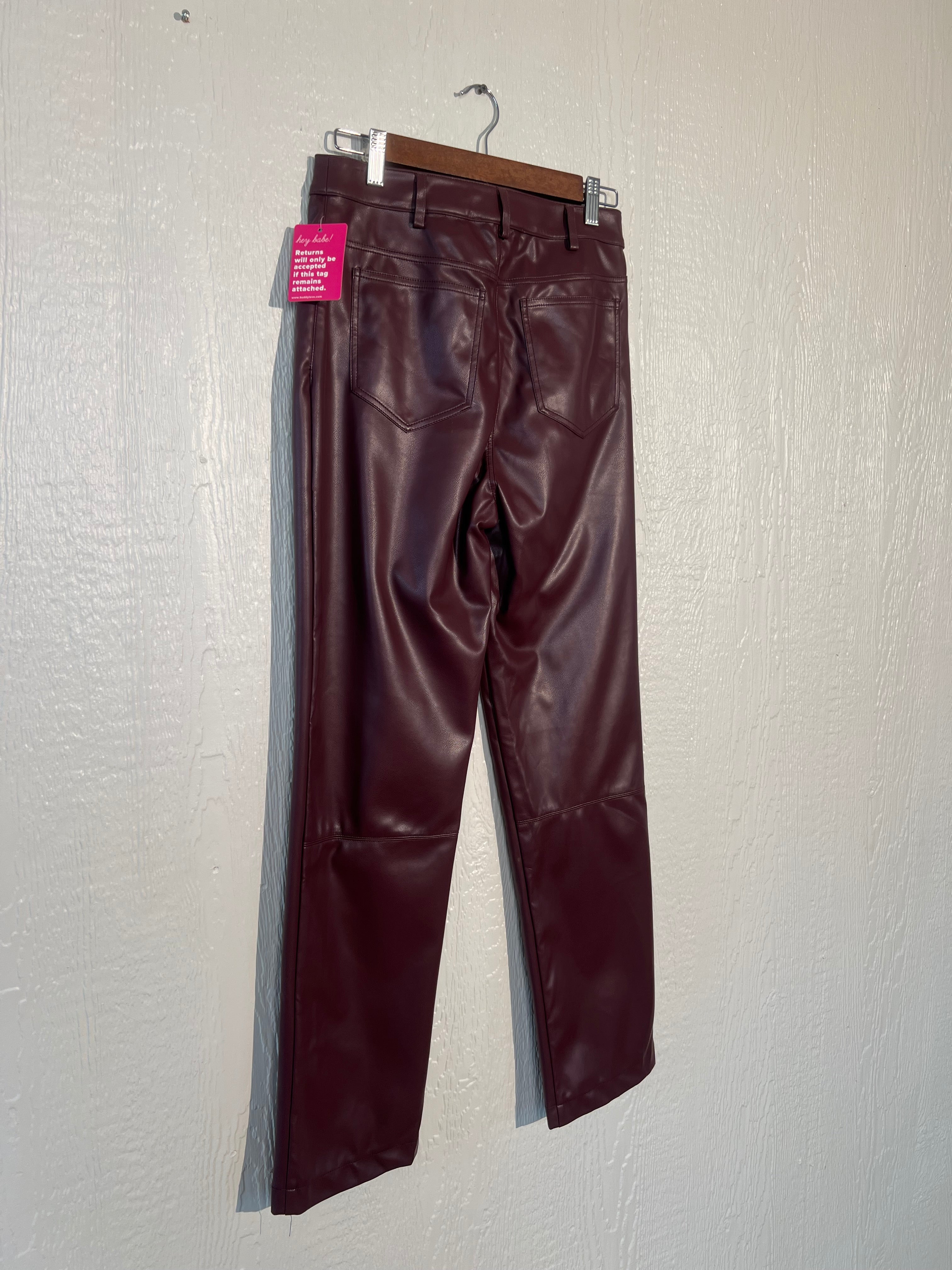 Buddy Love size small faux leather pants NEW WITH TAGS