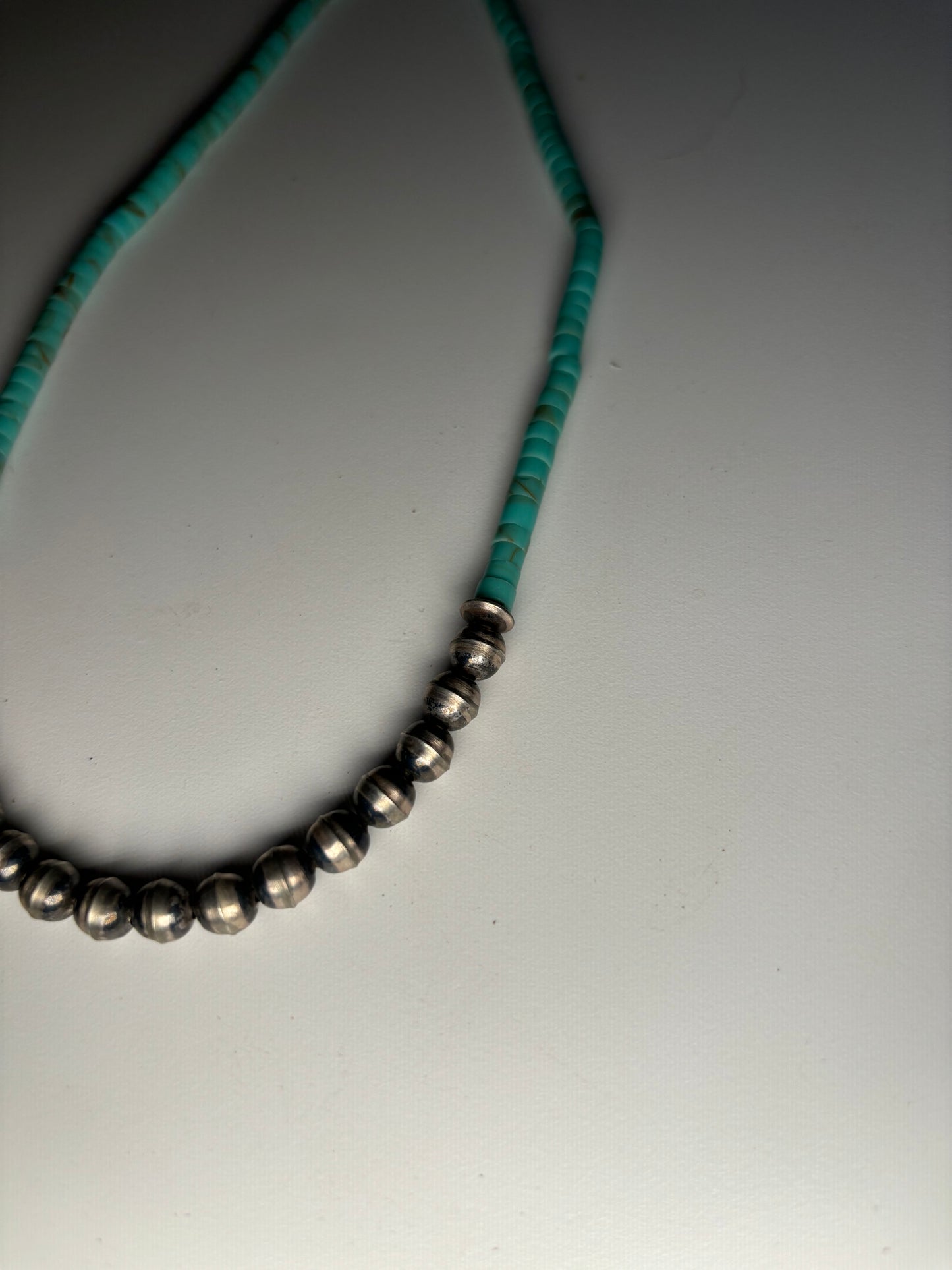 Genuine Turquoise and Navajo pearl necklace