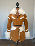 Queen Mania size small cropped jacket/skirt set LIKE NEW