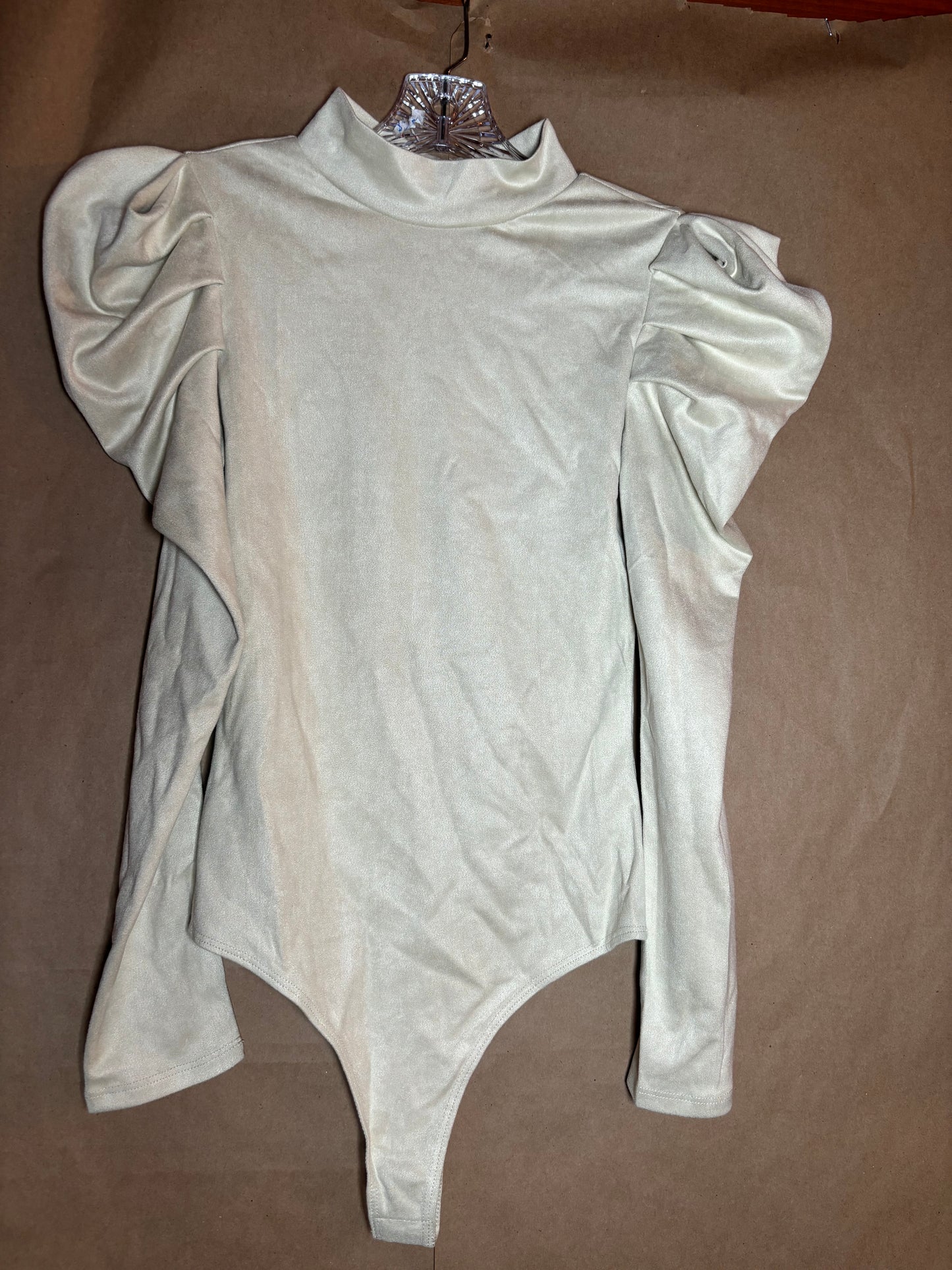 TCEC size small suede body suit NEW WITH TAGS