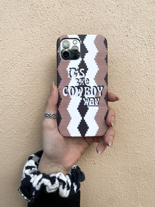 cowboy way iPhone case