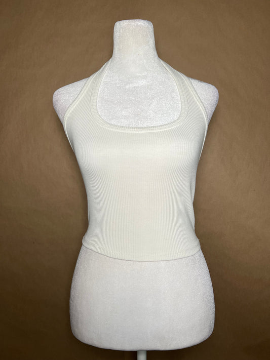 Wild Fable size xs white halter crop top GENTLY USED