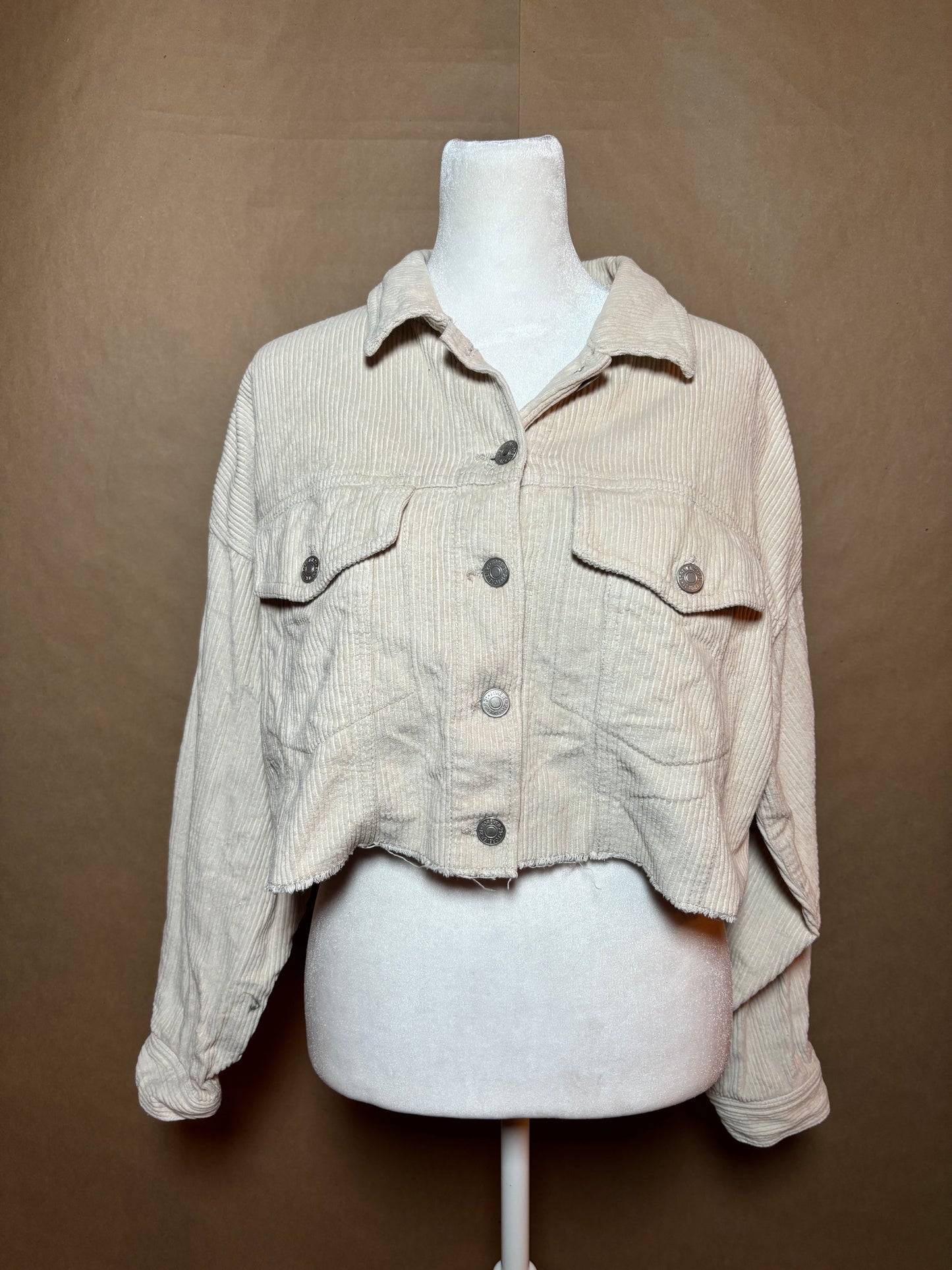 Forever 21 size small corduroy cropped jacket GENTLY USED