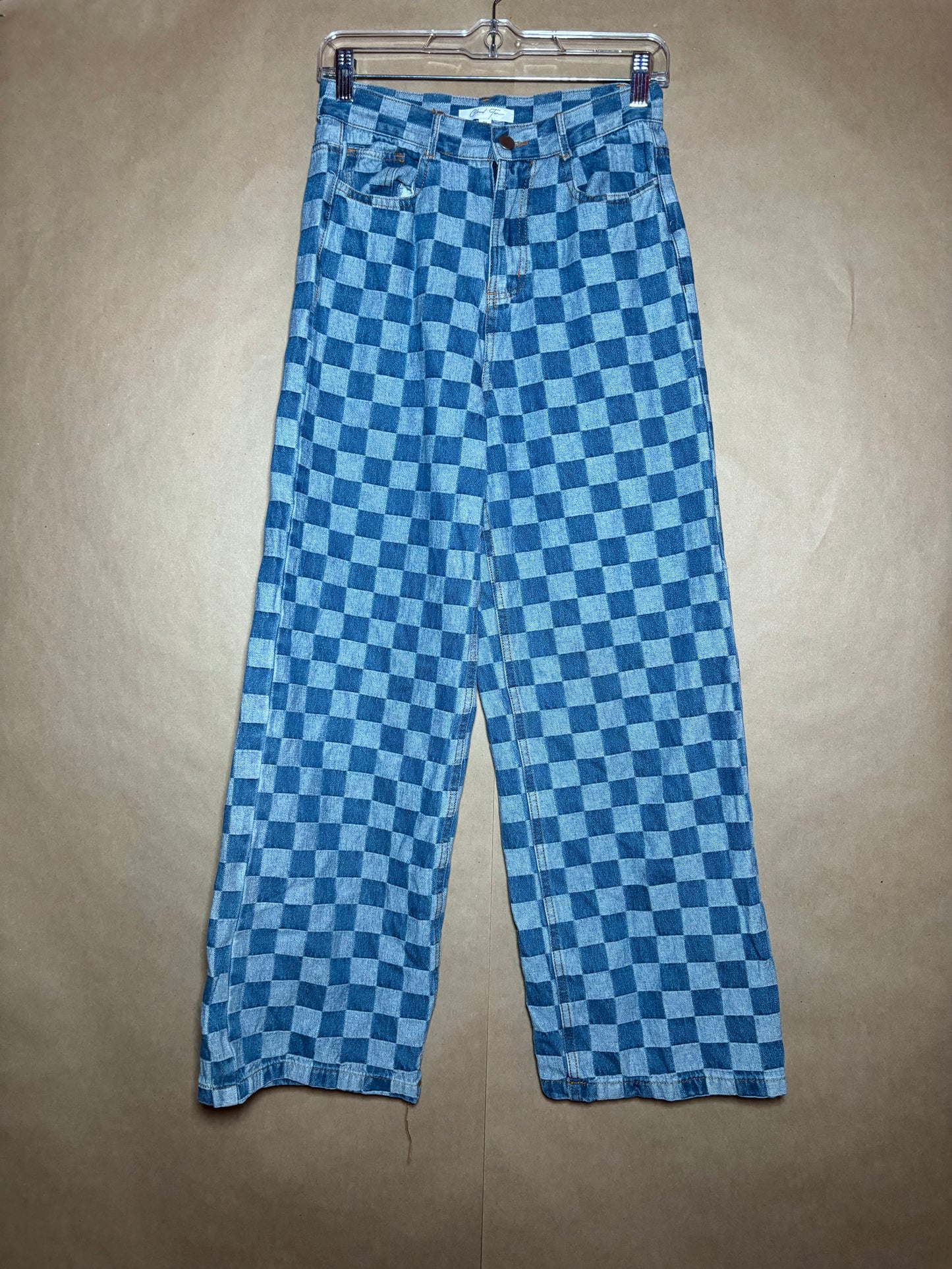 Checkered size medium denim capris LIKE NEW