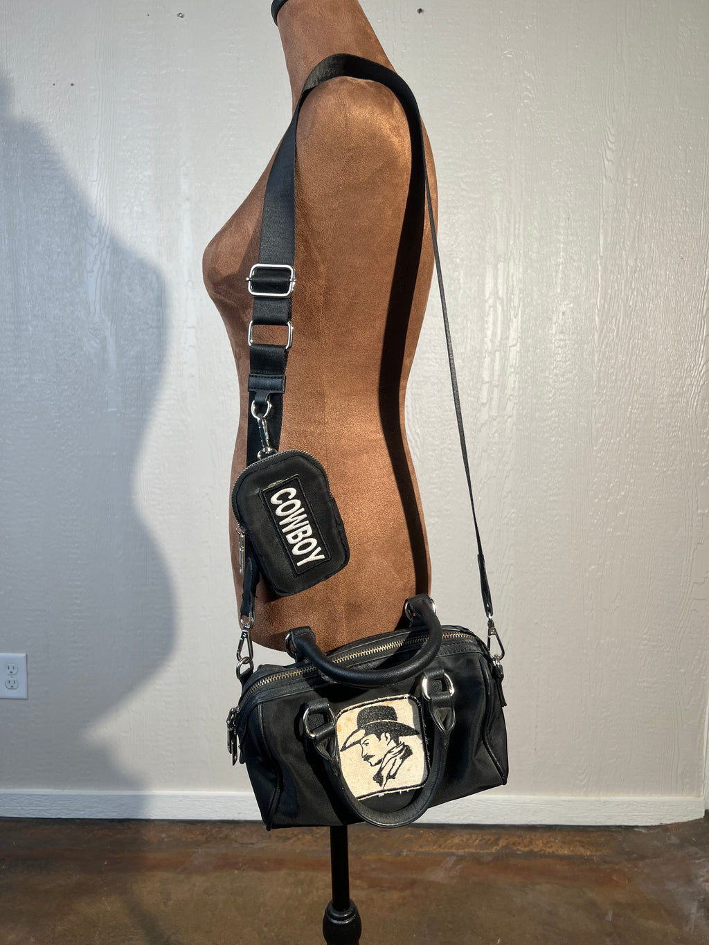 EGO/hand designed cross body bag USED