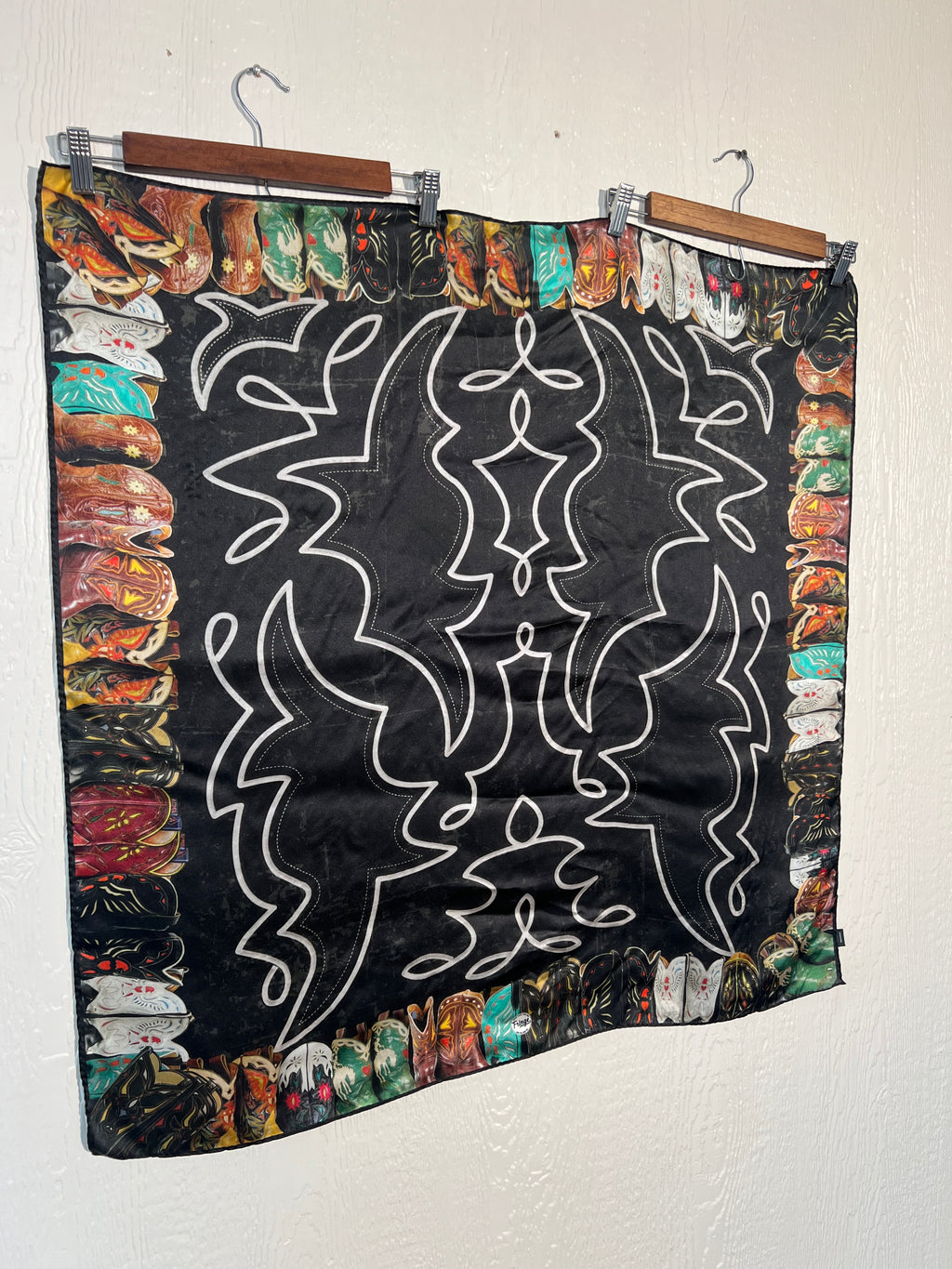 Fringe Scarves wild rag 34" x 34" LIKE NEW