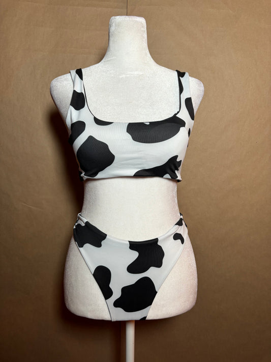 Cow print size small swim suit LIKE NEW