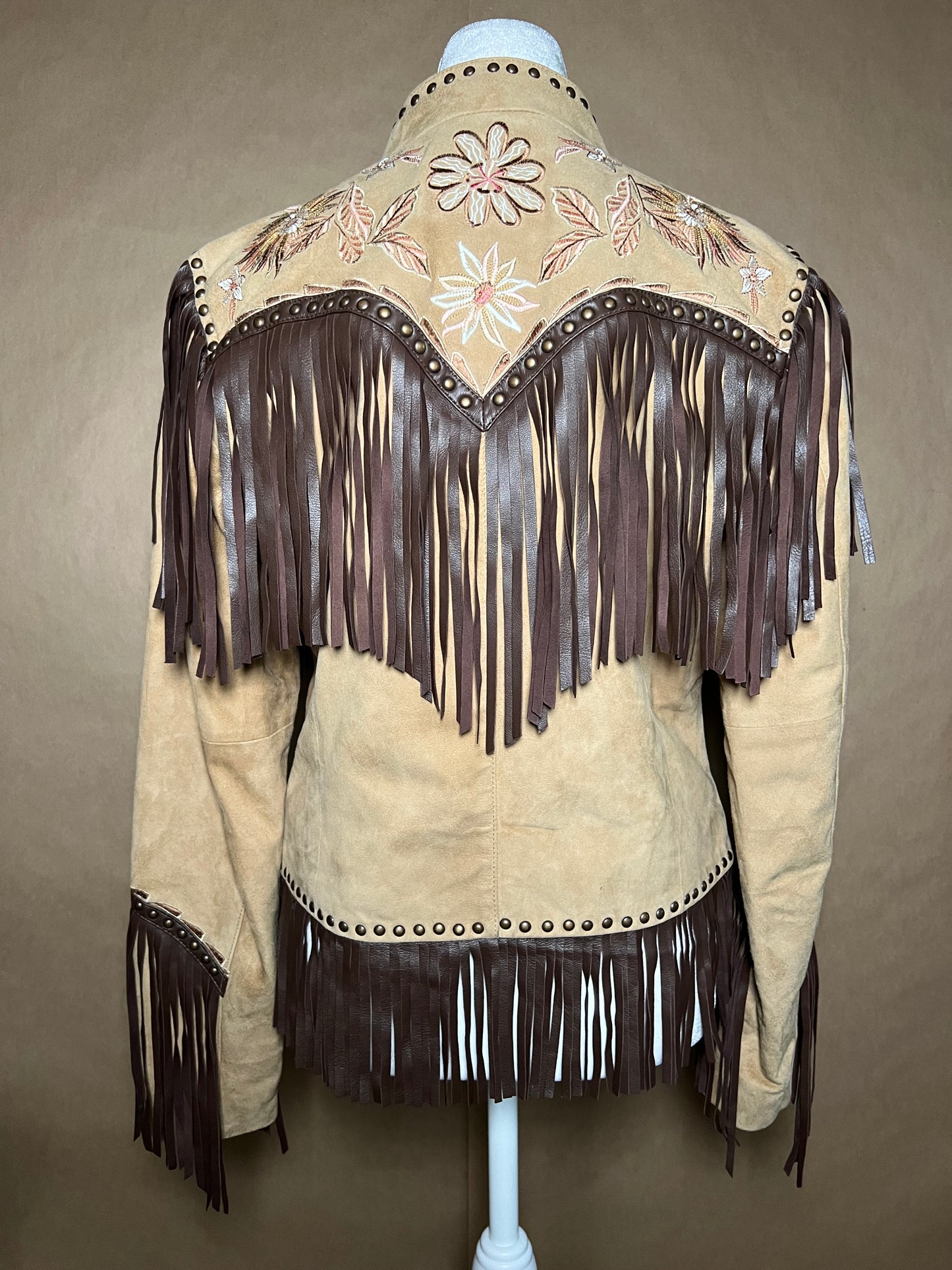 Shyanne size small leather fringe jacket LIKE NEW