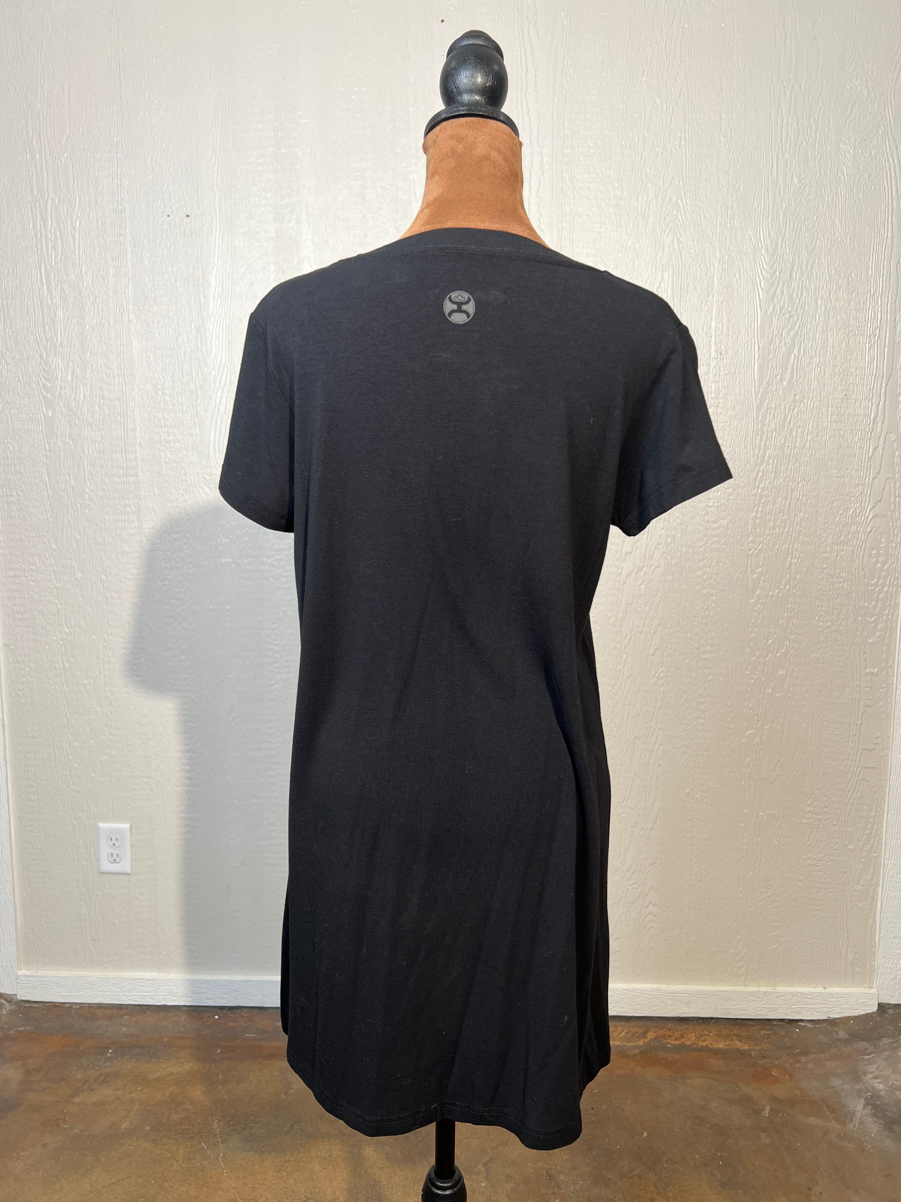 HOOEY size medium black tshirt dress LIKE NEW