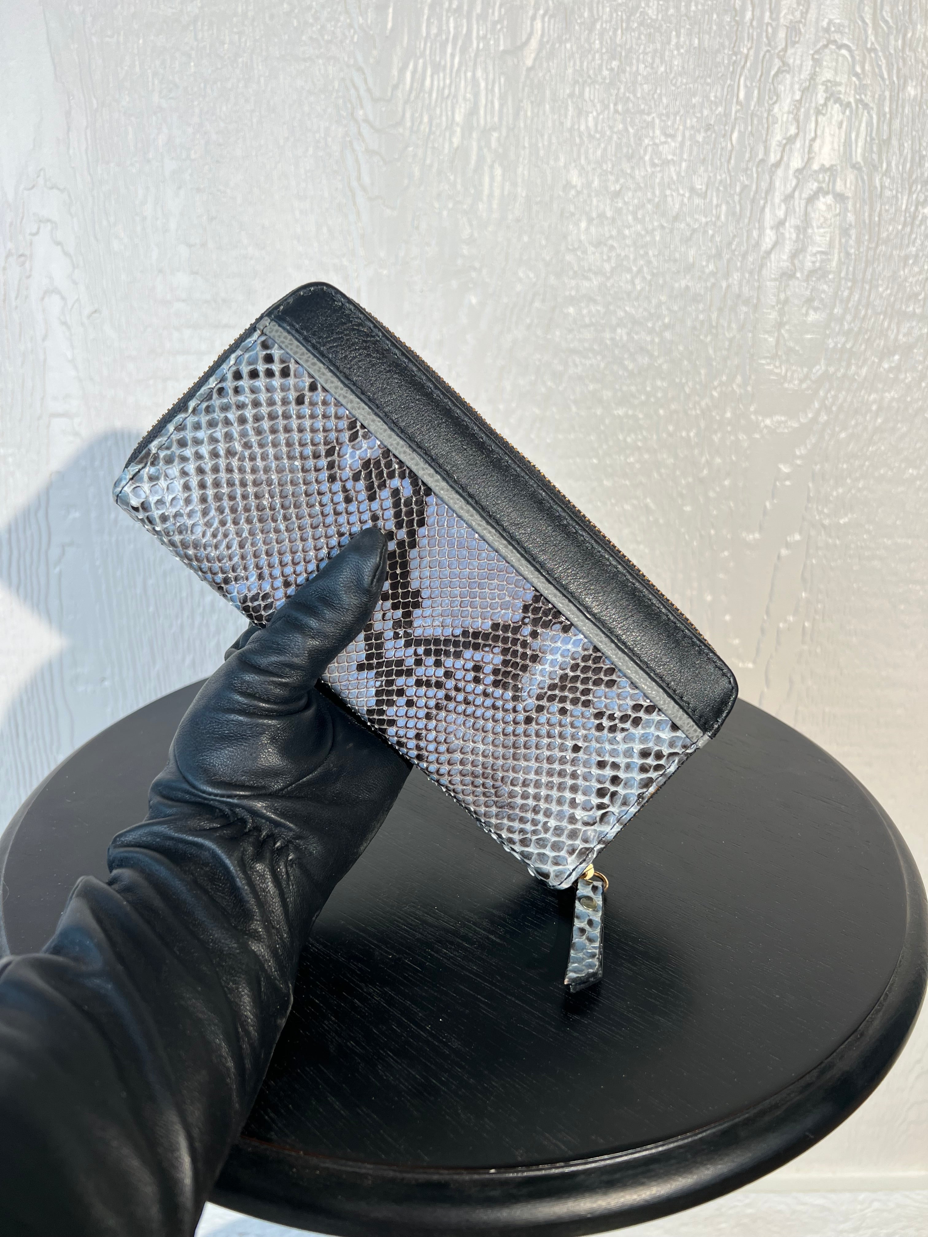 Boozie & Co genuine snakeskin wallet NWT