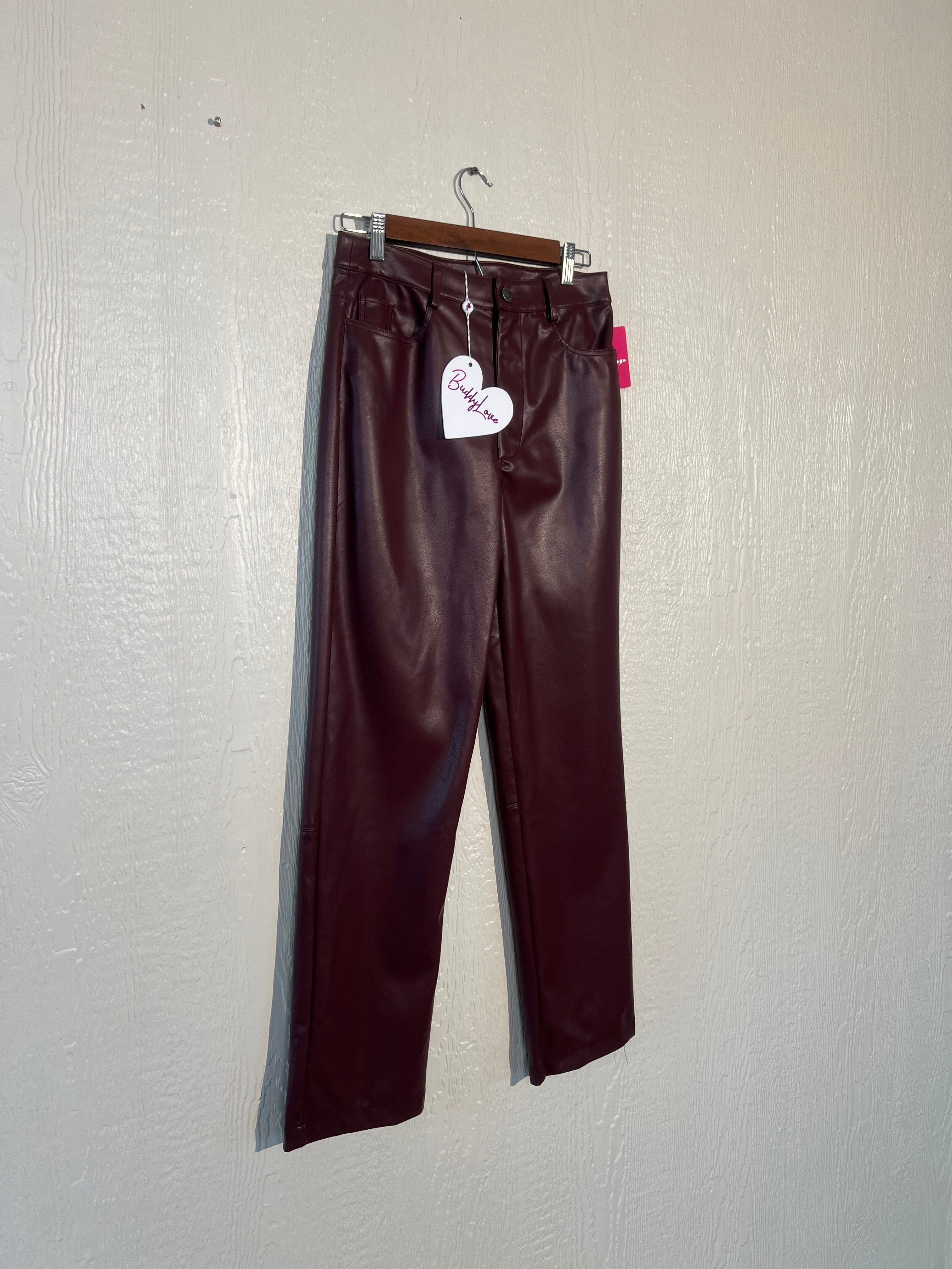 Buddy Love size small faux leather pants NEW WITH TAGS