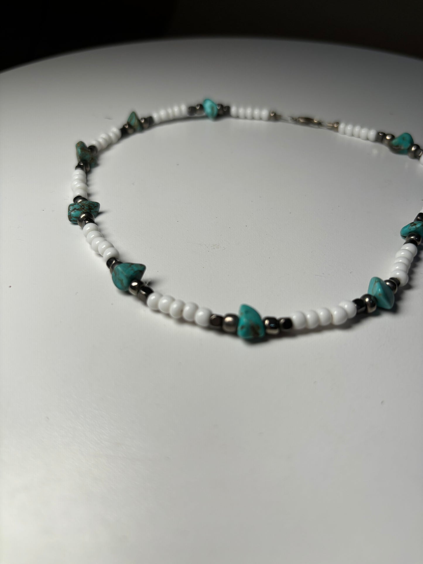 Faux Navajo Pearl and turquoise necklace