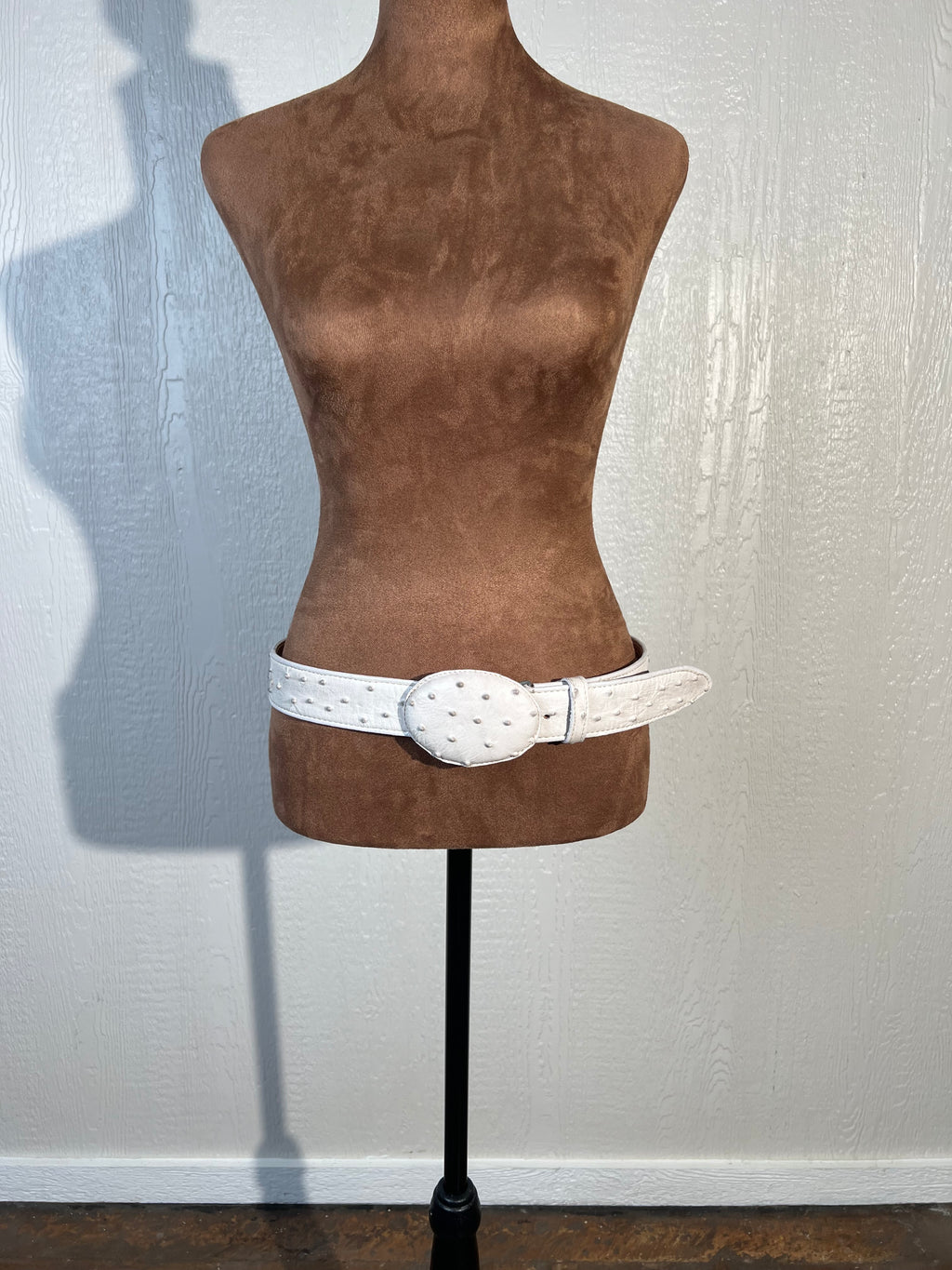 Faux Ostrich belt size 44" GENTLY USED