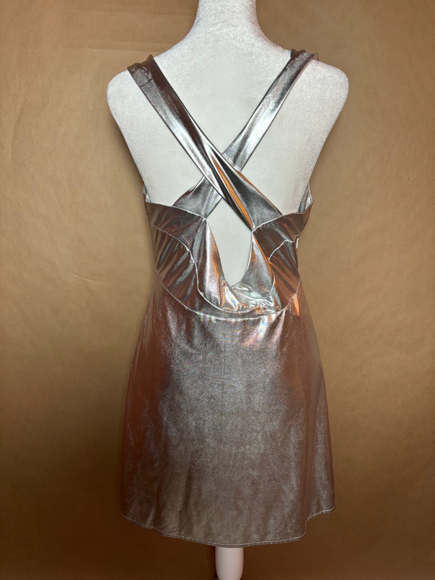 Simple size small metallic dress NEW WITHOUT TAGS