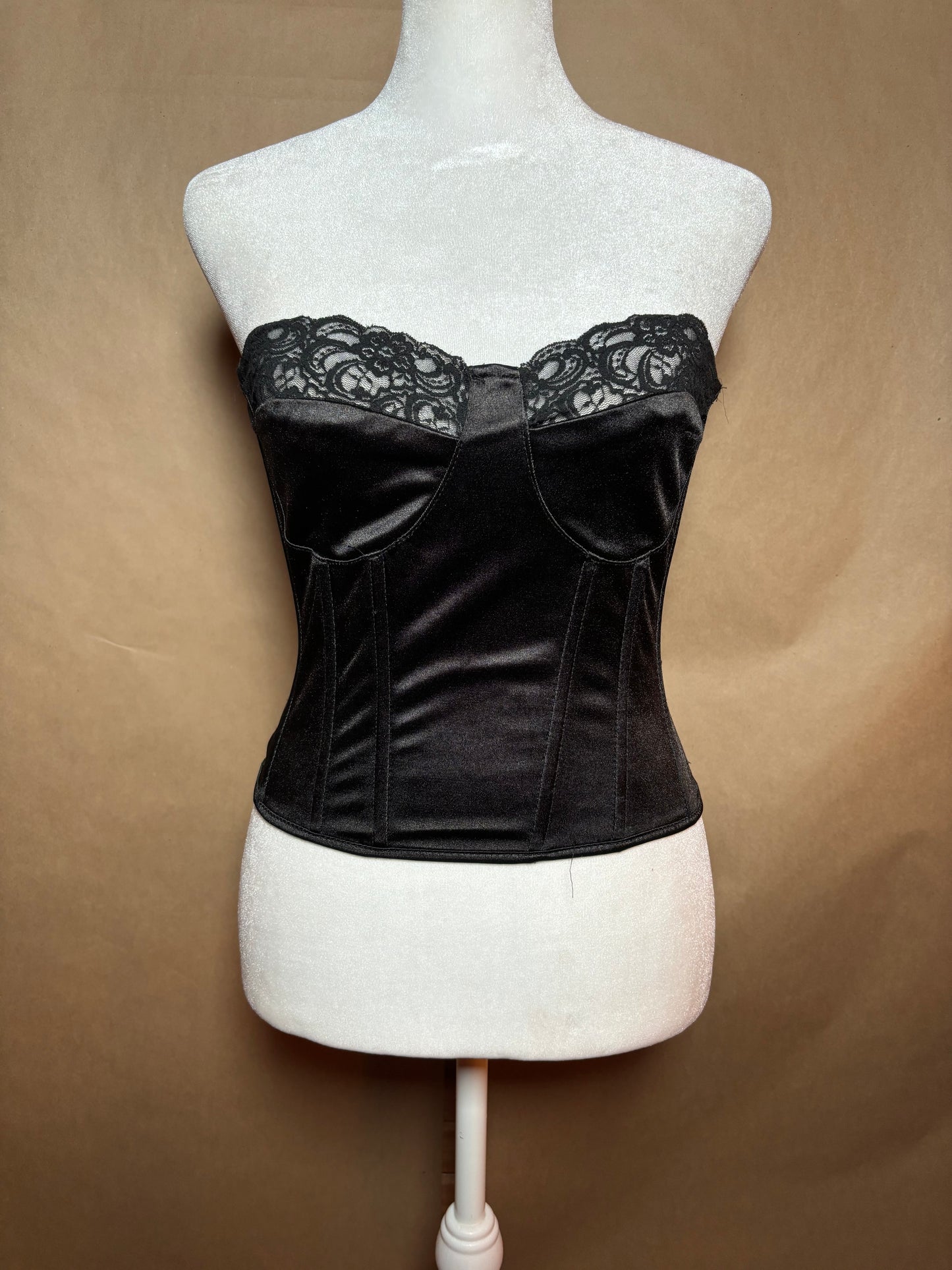 Simple size small lace corset top LIKE NEW