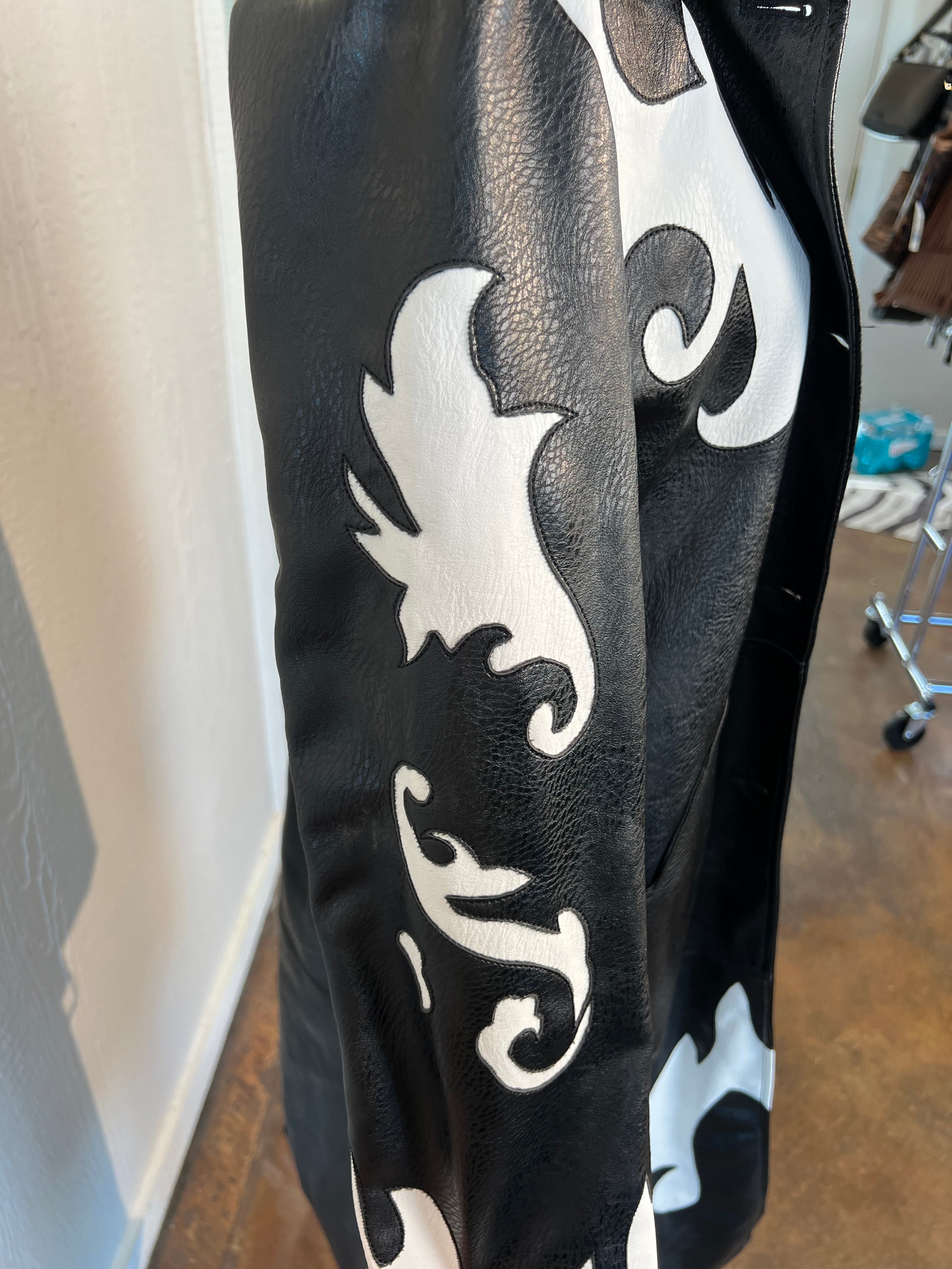 Akira size small leather coat GENTLY USED