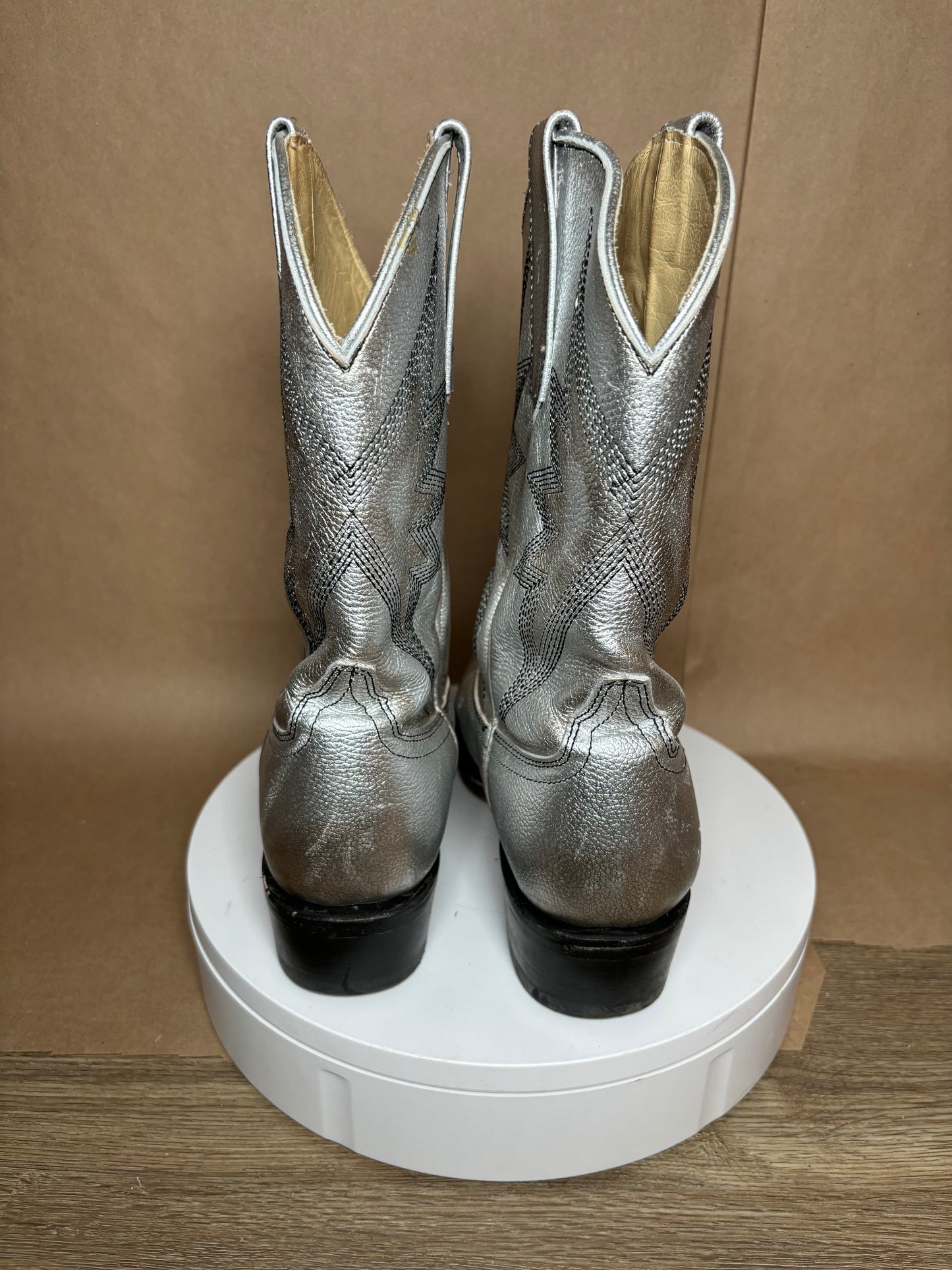 Sabinero size 10 Sun Star Metallic short shaft boot GENTLY USED