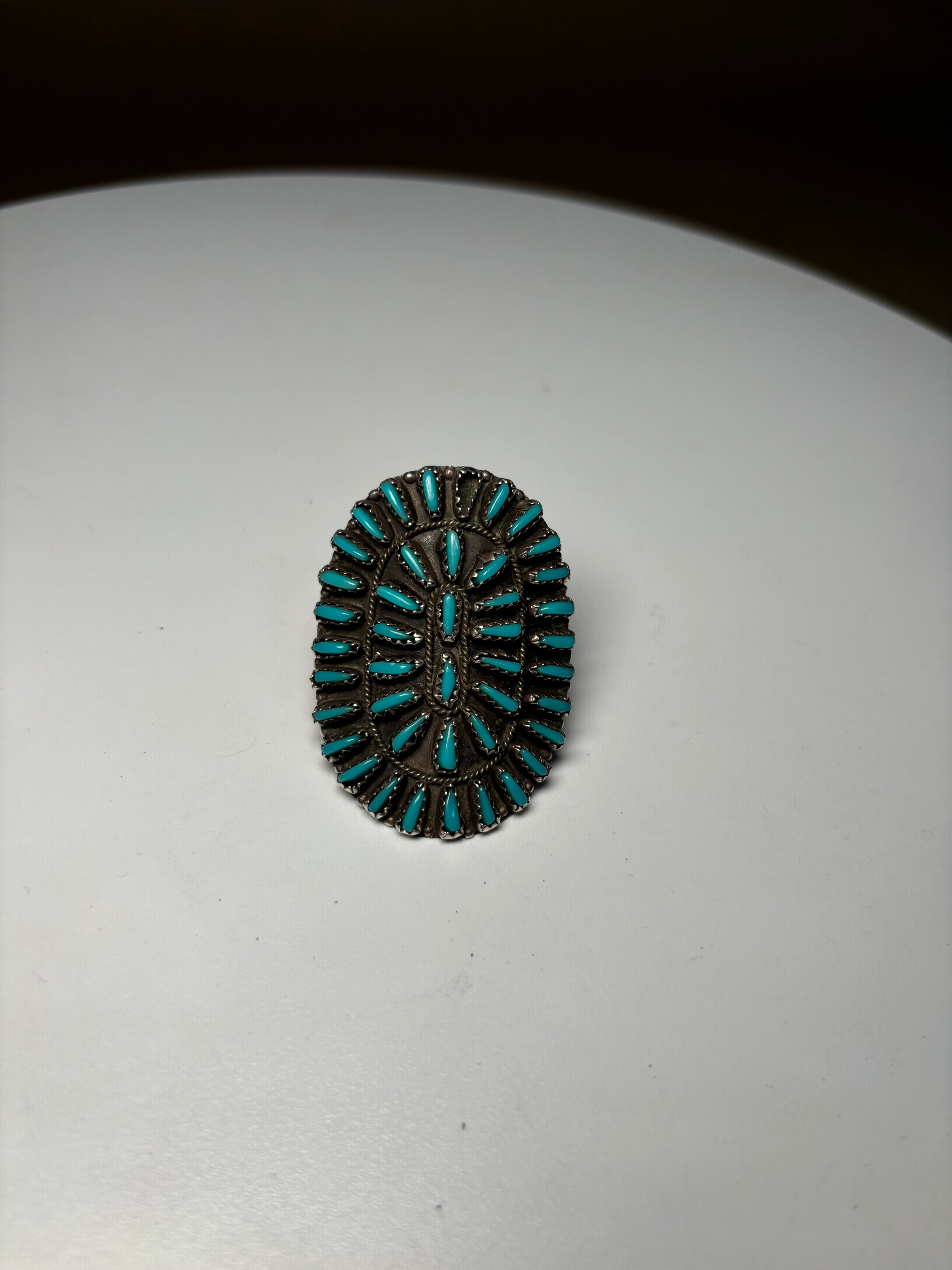 Genuine Zuni cluster ring